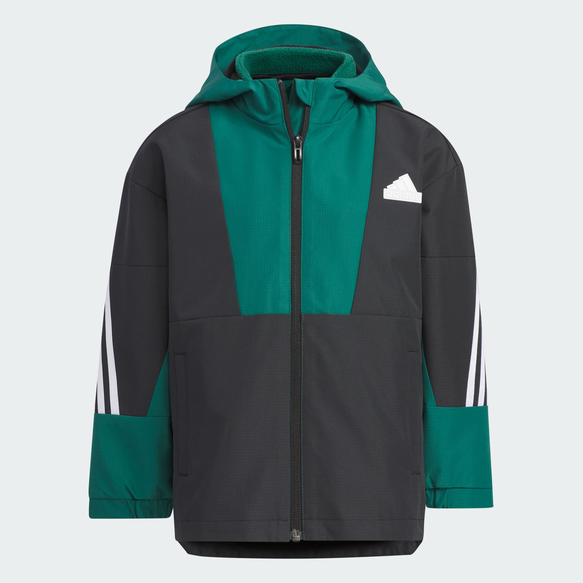 Детская куртка adidas CITY ESCAPE TWO-IN-ONE JACKET черно-белая