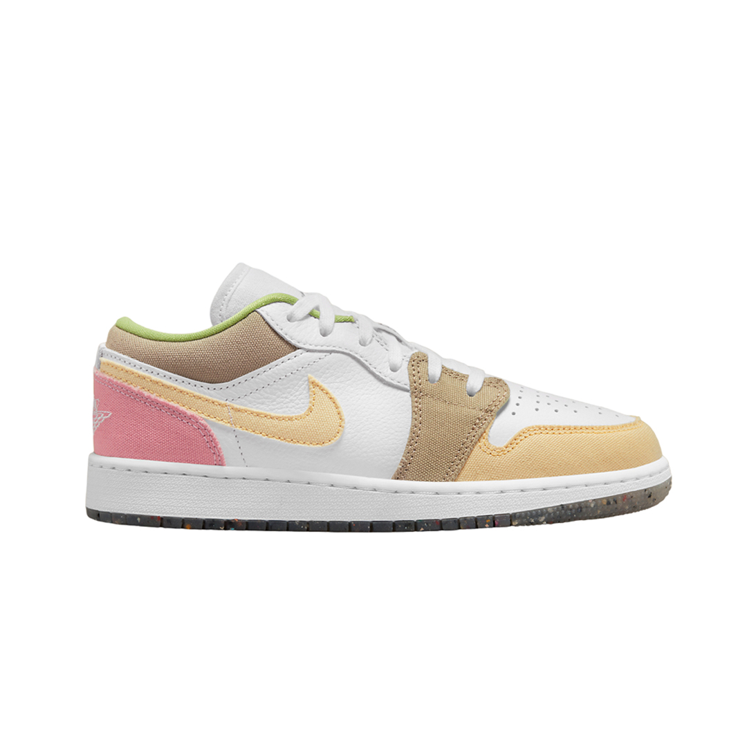 Кроссовки Nike Air Jordan 1 Low GS Pastel Grind Vivid Green