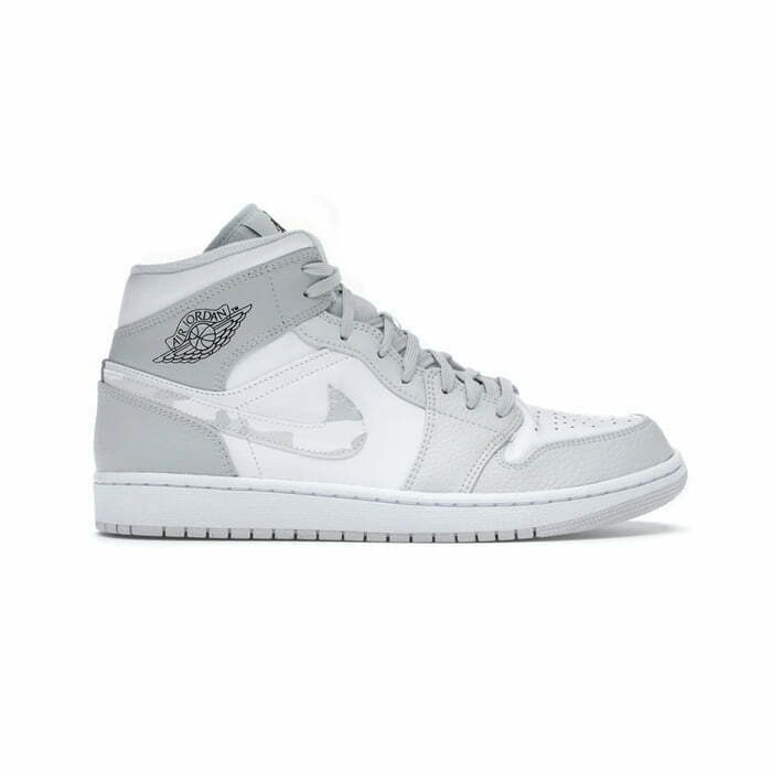 Кроссовки Nike Air Jordan 1 Mid Grey Camo серые