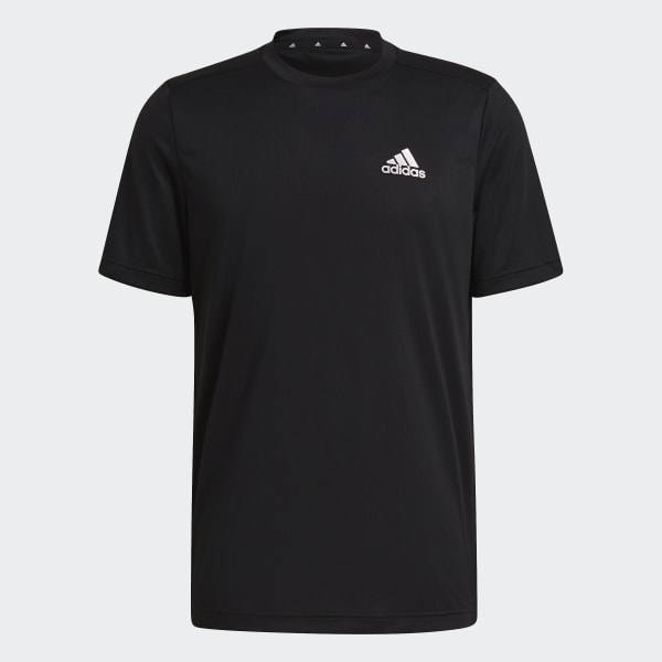 Мужская футболка adidas AEROREADY DESIGNED TO MOVE SPORT TEE (Черная)