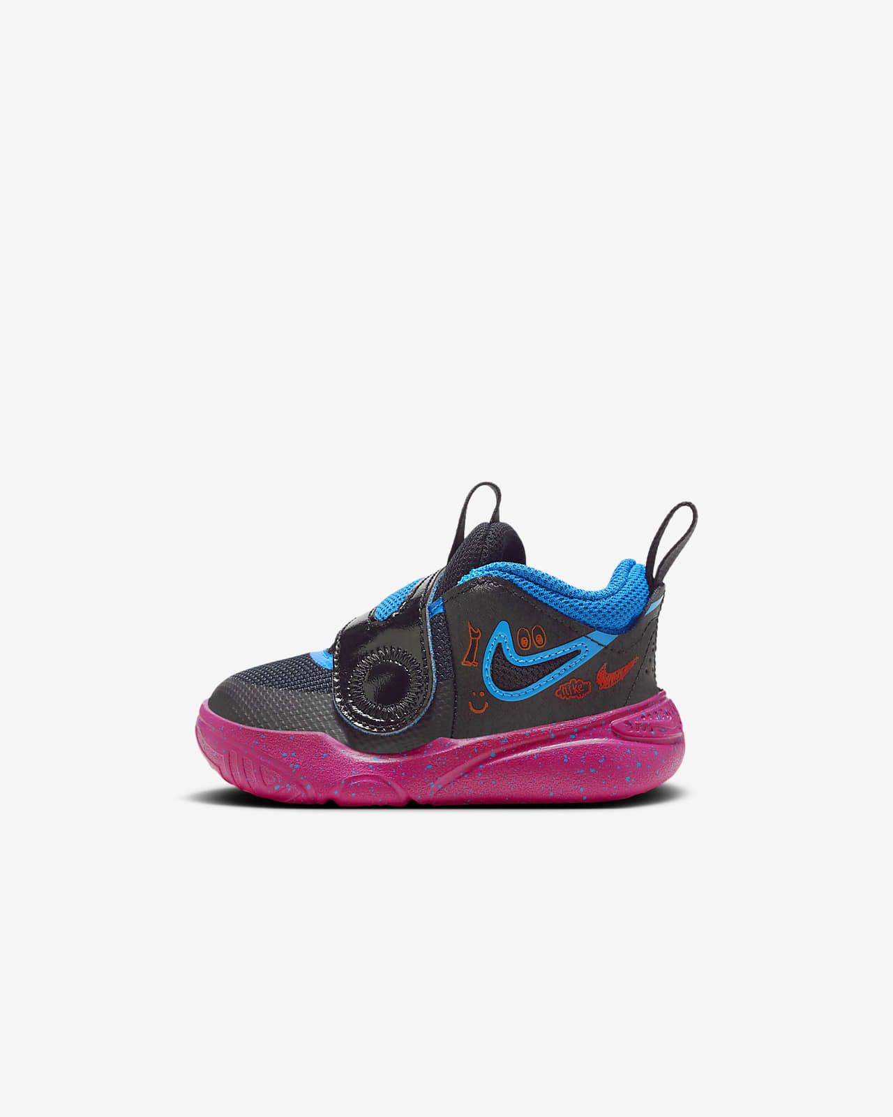 Детские кроссовки Nike Team Hustle D 11 LIL (TD) черные