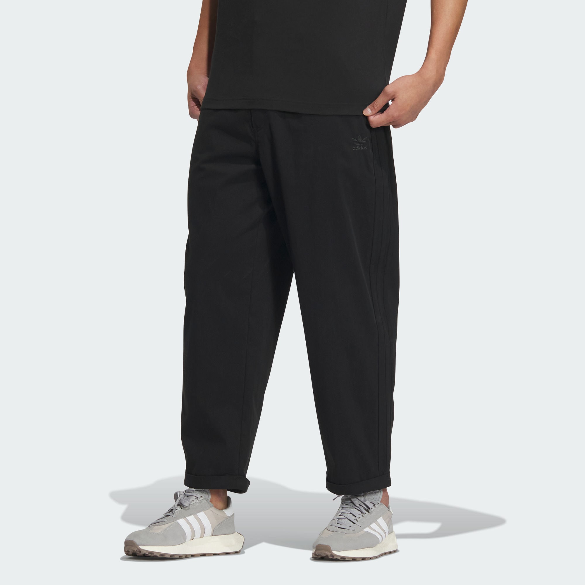 Мужские брюки adidas STREET TRACK TRACKSUIT BOTTOMS черные