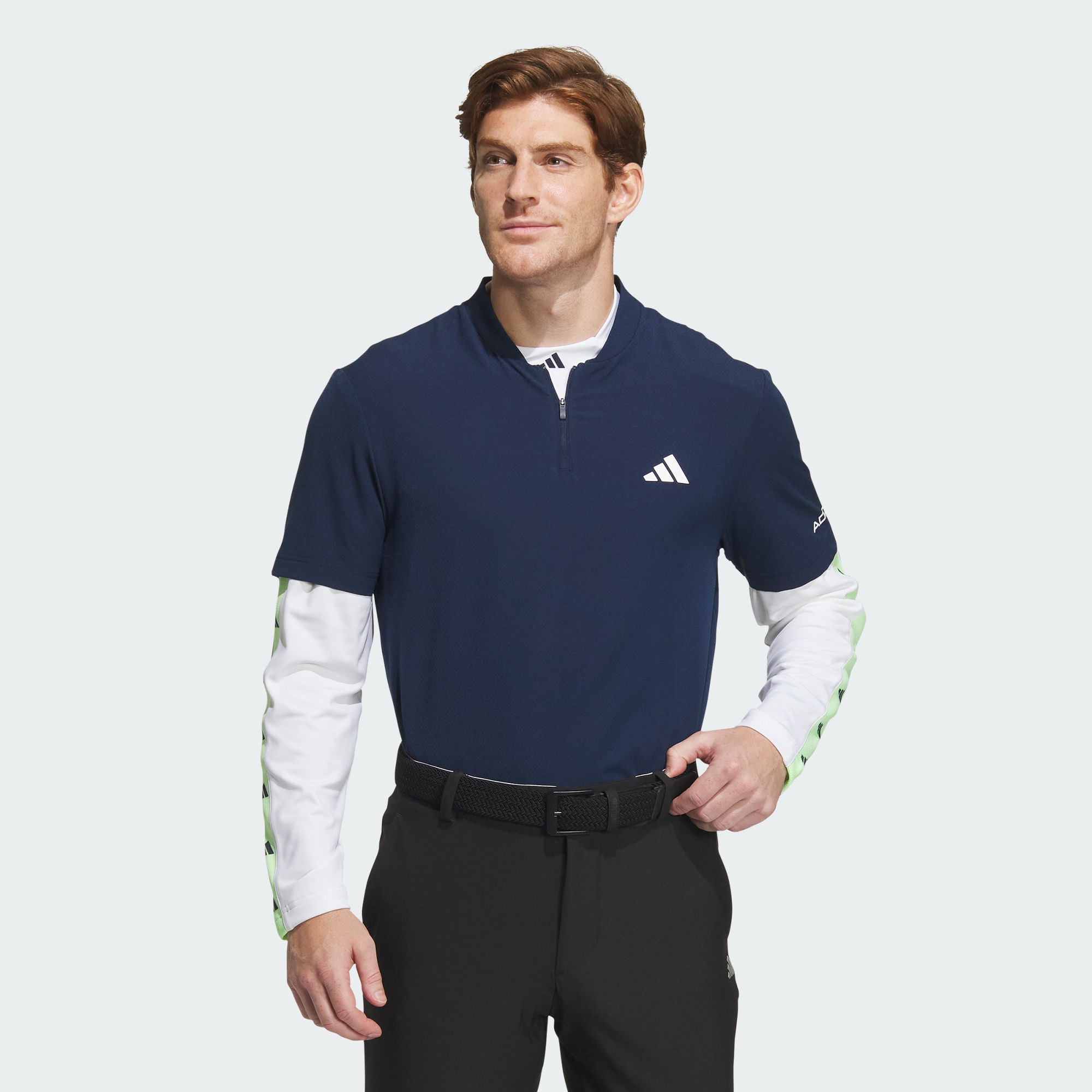 Мужская футболка adidas 2-IN-1 POLO SHIRT AND BASE LAYER IN9043