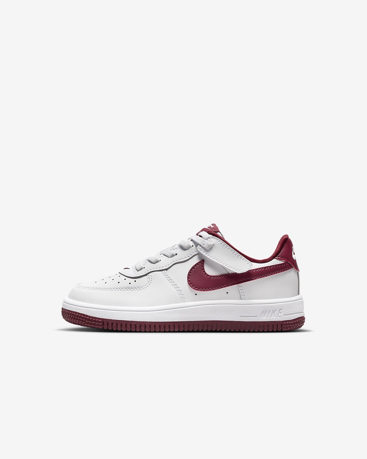 Детские кроссовки Nike Force 1 Low EasyOn (PS) белые