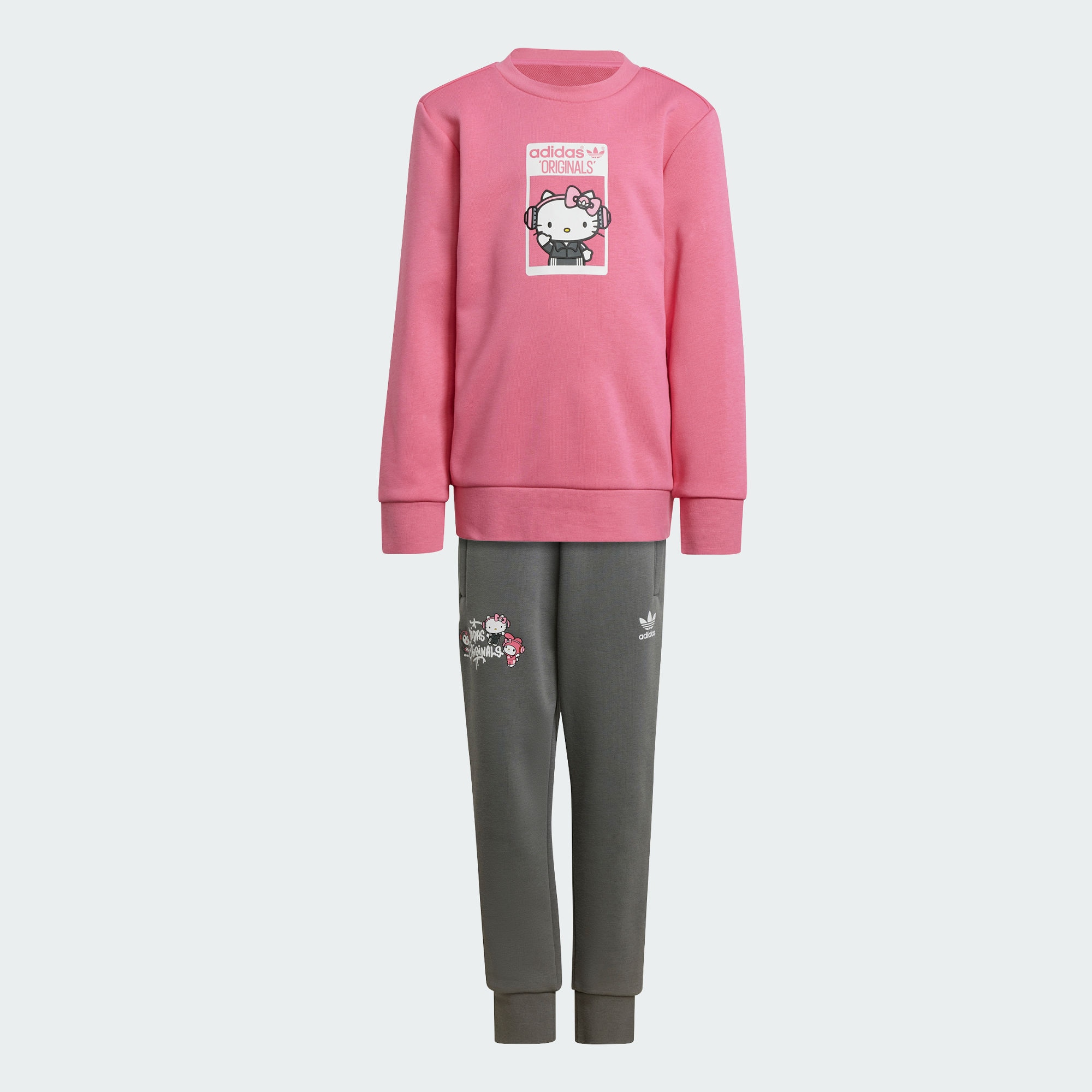 Детский свитшот adidas HELLO KITTY CREW SET розовый