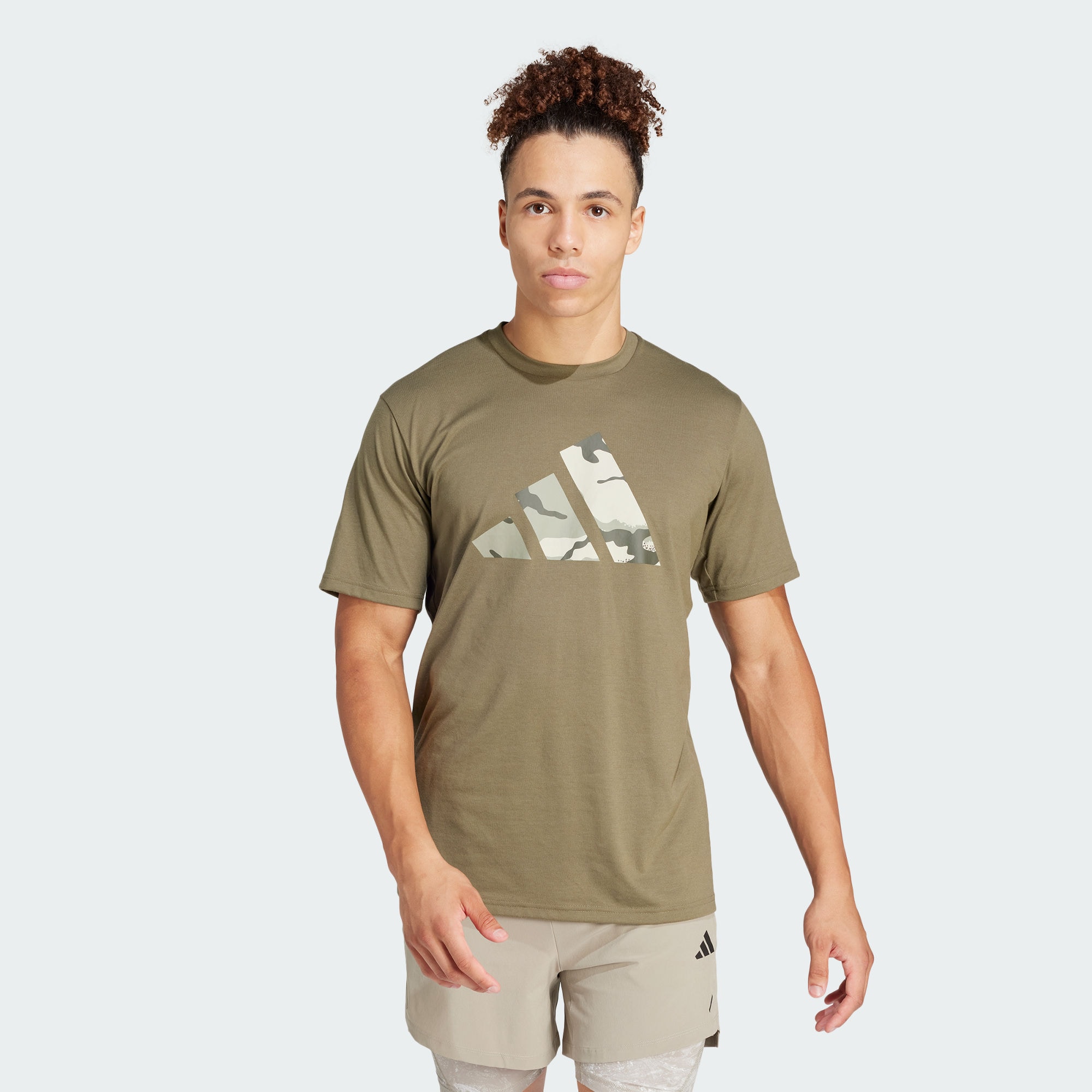 Мужская футболка adidas TRAIN ESSENTIALS LOVE CAMO TEE IM7452