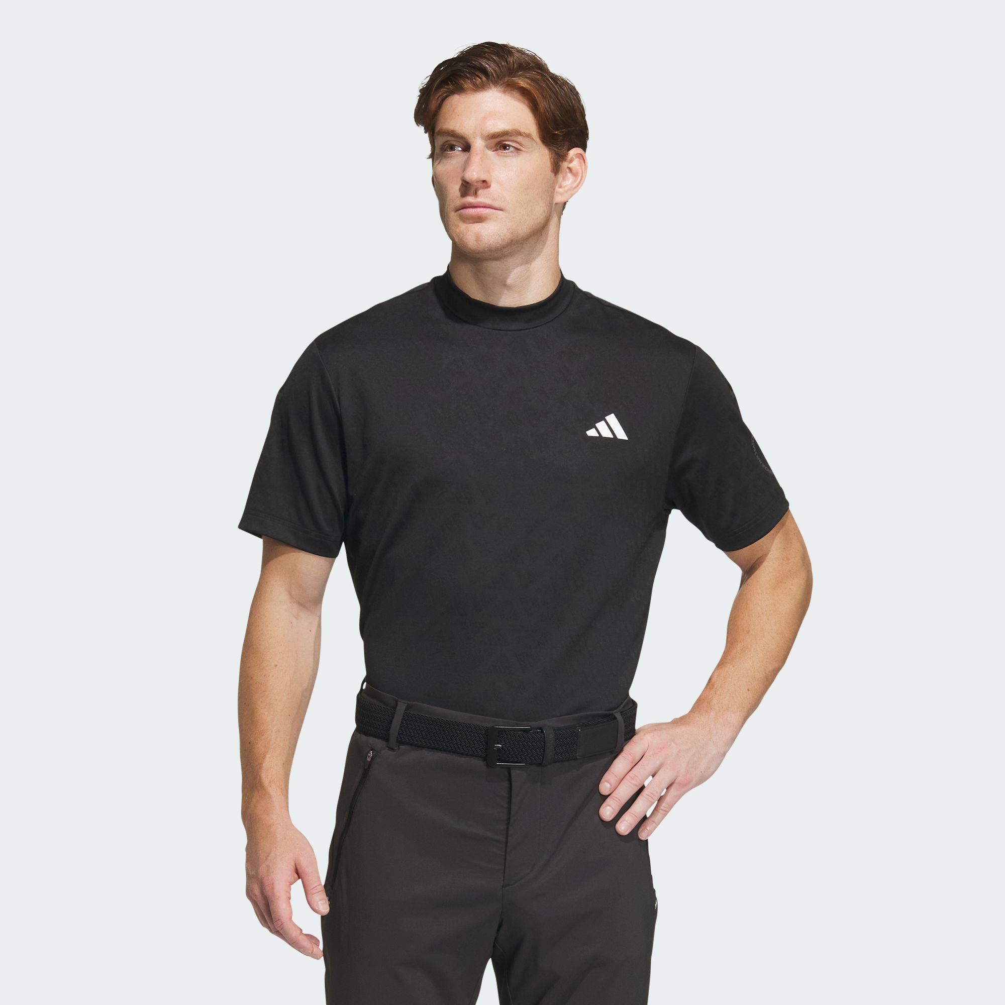 Мужская футболка adidas AEROREADY MOCK NECK SHIRT черная