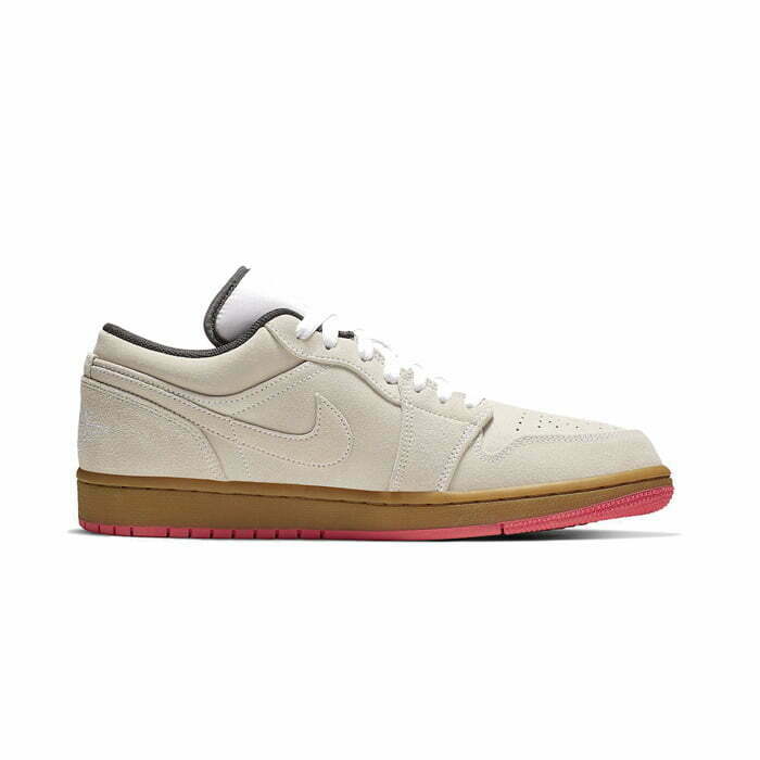 Кроссовки Nike Air Jordan 1 Low White Gum Hyper Pink