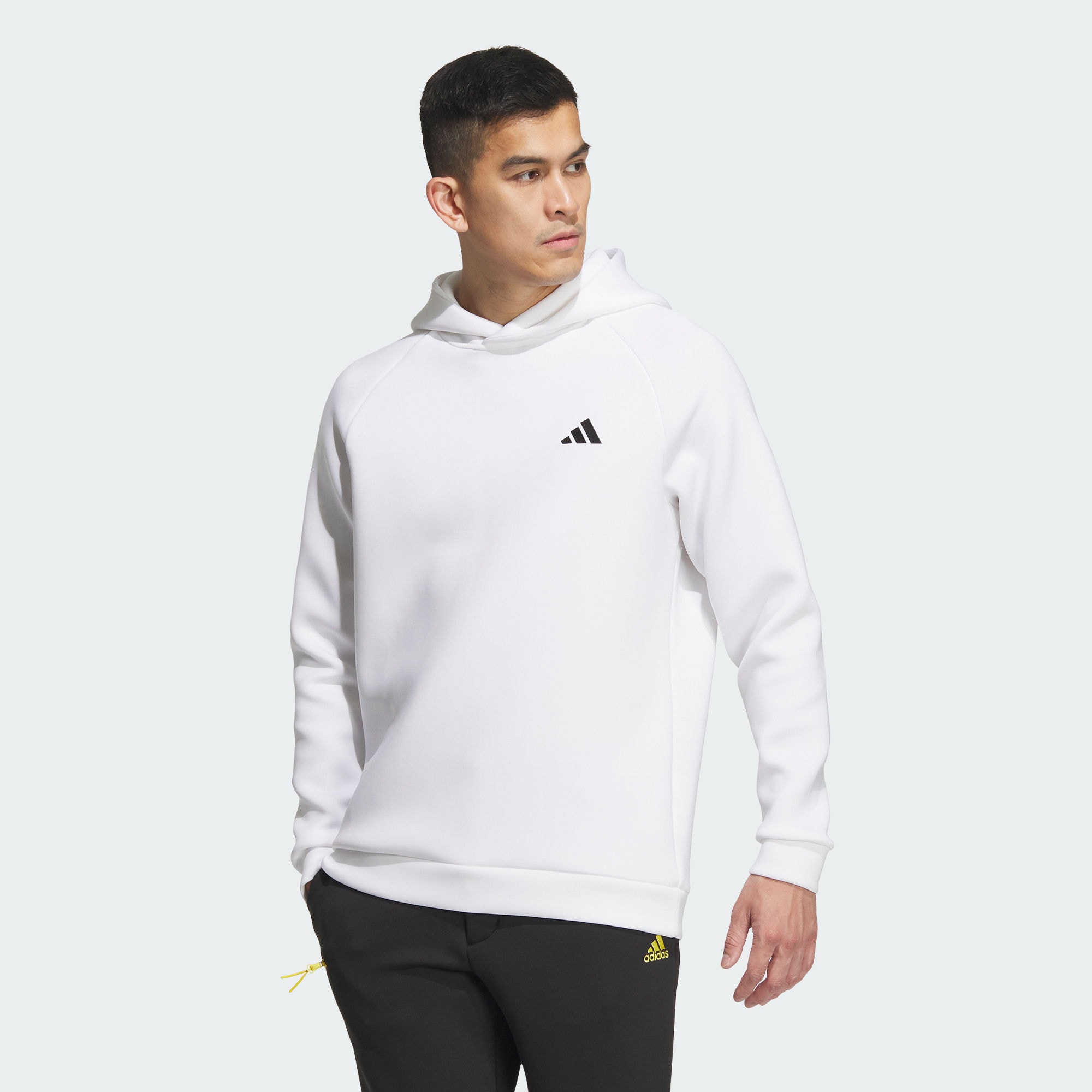 Мужское худи adidas 3D DEBOSS SPACER SLEEVE HOODIE белое