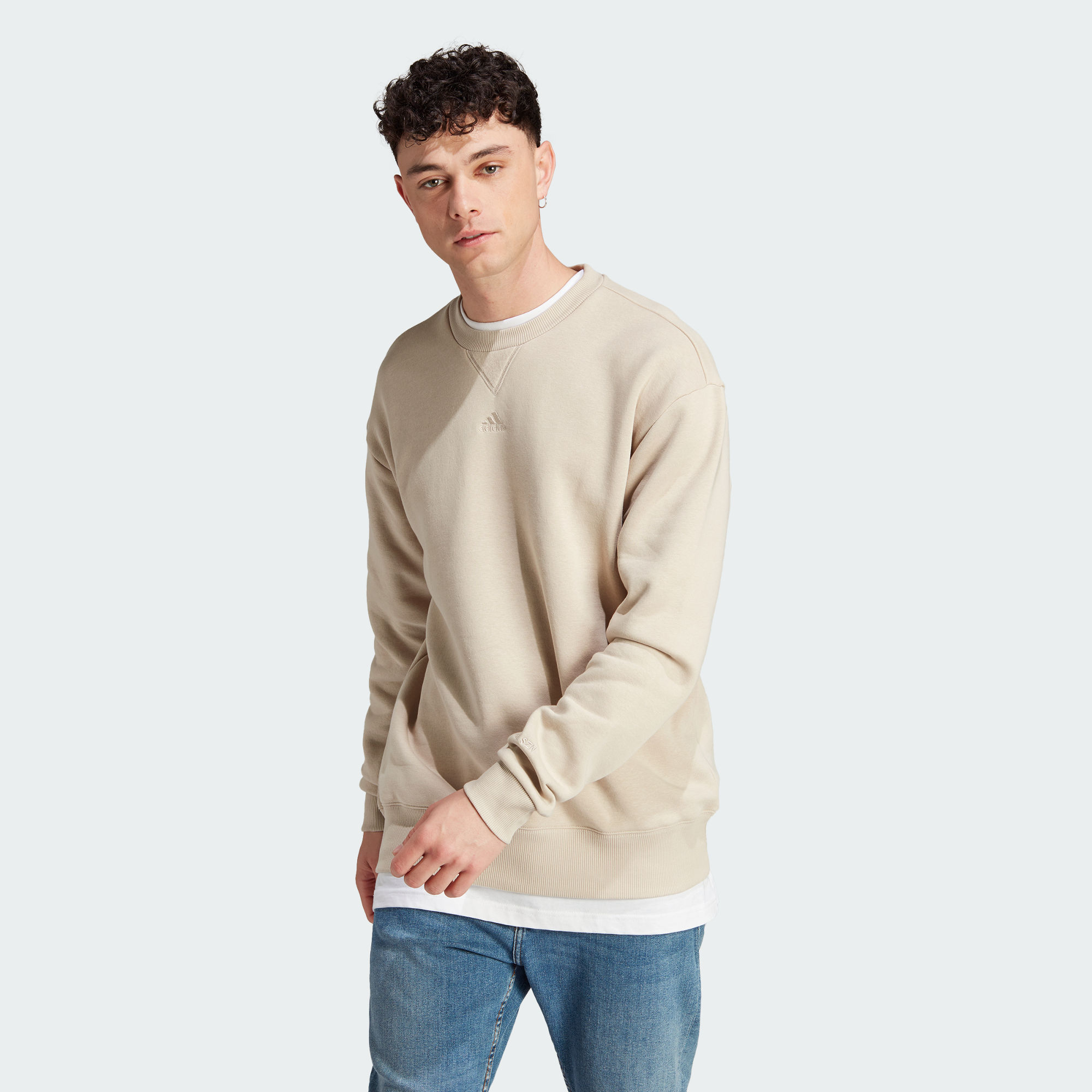 Мужская рубашка adidas ALL SZN FLEECE SWEATSHIRT