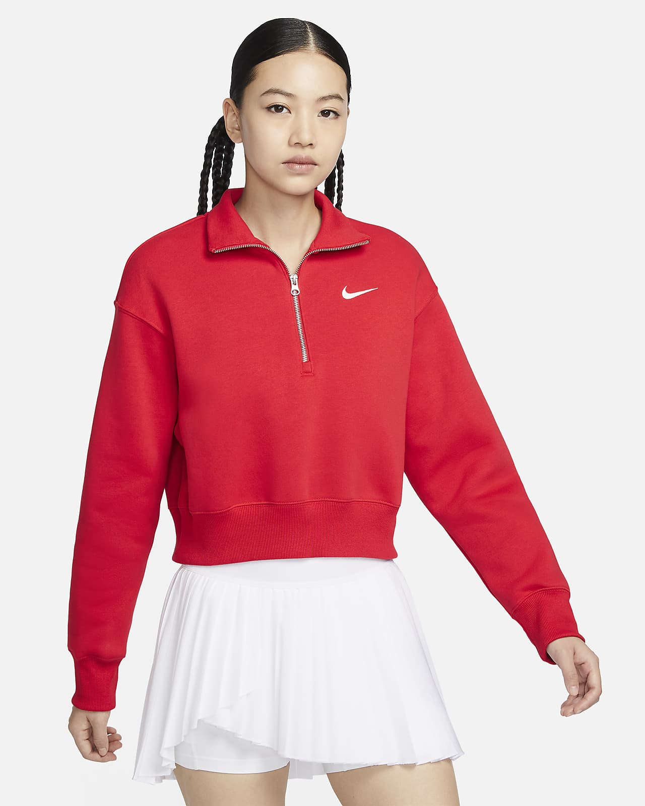 Женский свитшот Nike Sportswear Phoenix Fleece красный