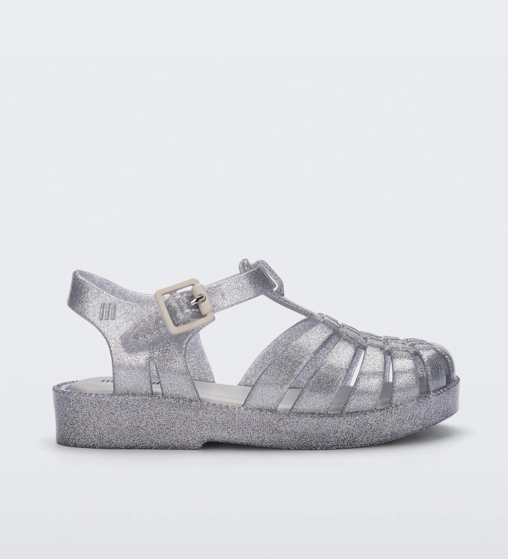 Сандалии Детские Melissa Mini Possession Glitter Silver