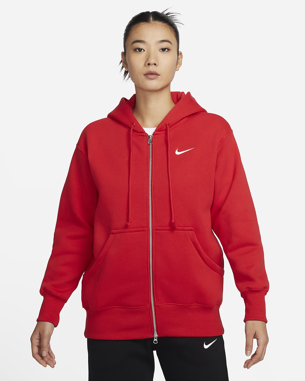 Женская толстовка Nike Sportswear Phoenix Fleece красная