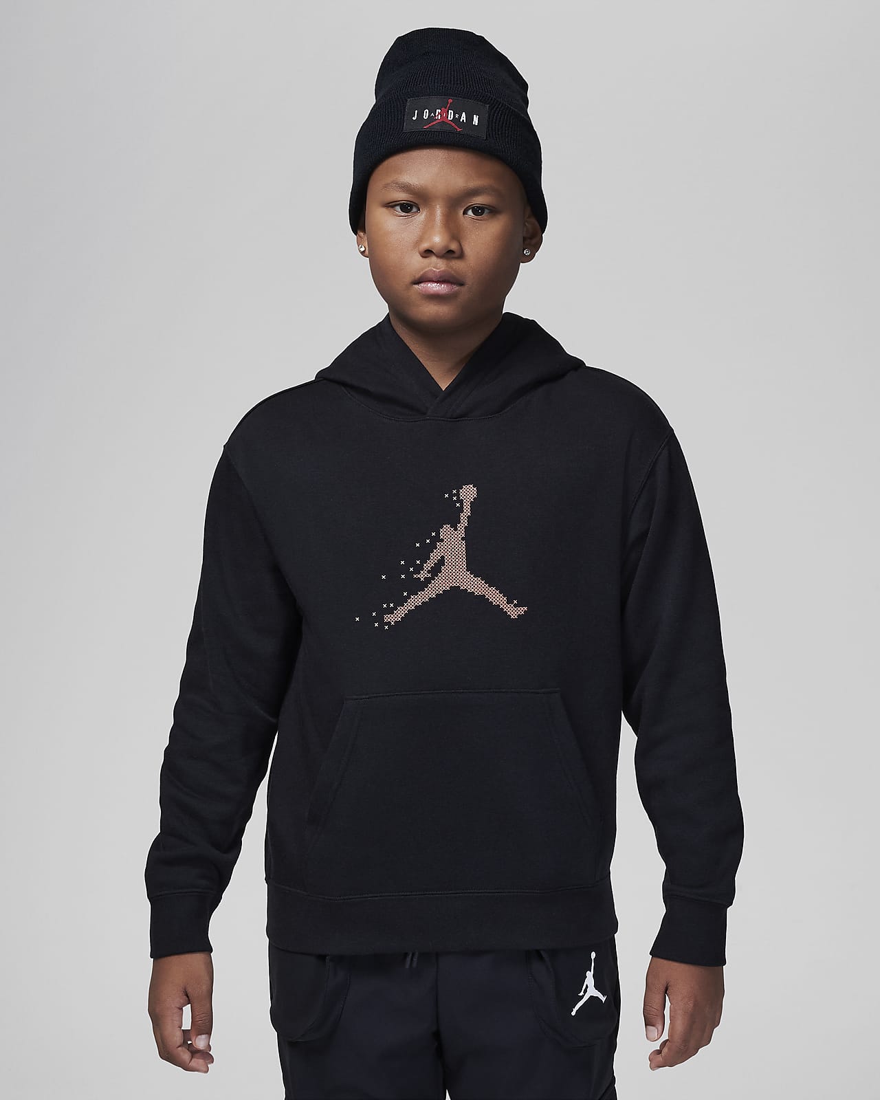 Детская толстовка nike Jordan MJ Essentials Member черная