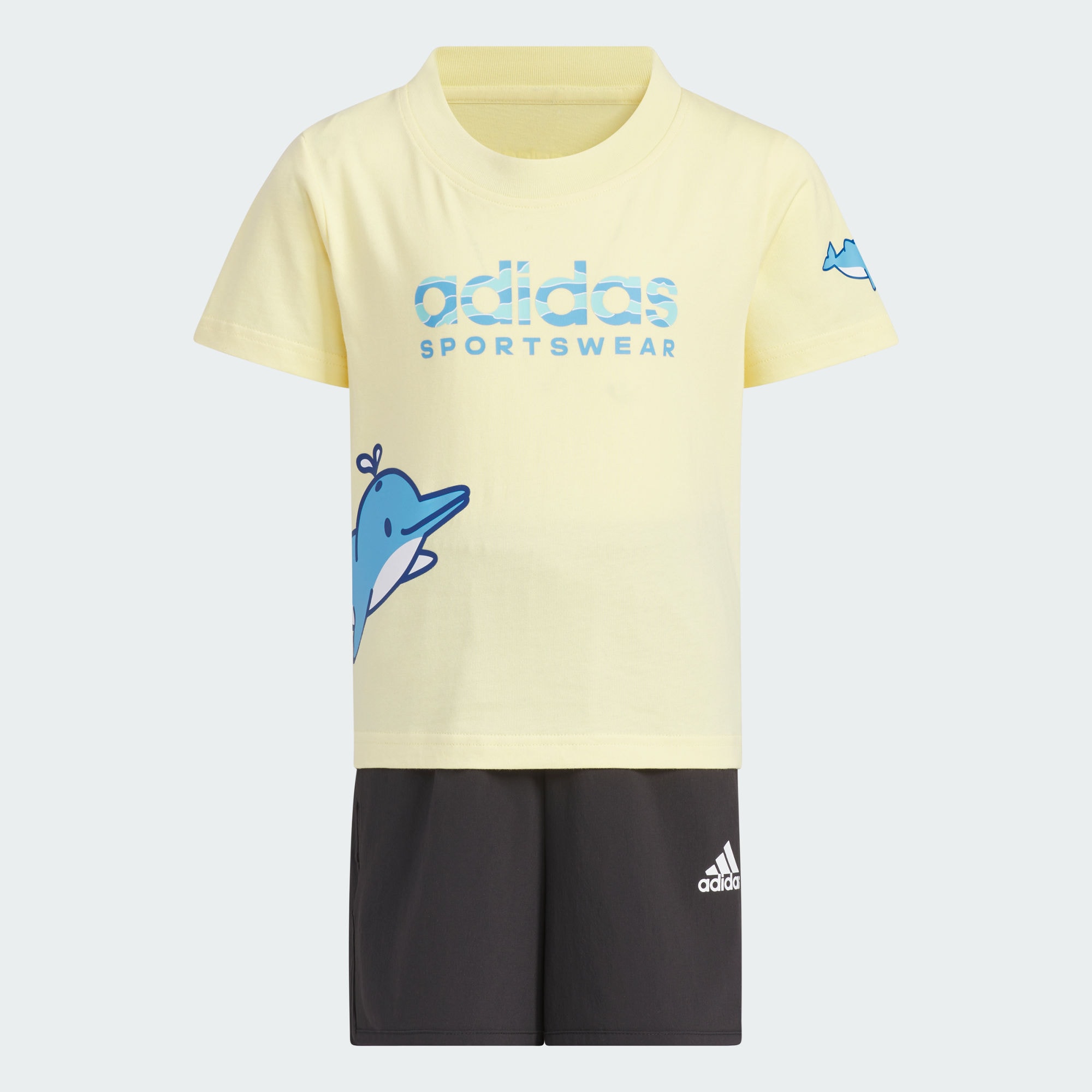 Детские шорты adidas PEMSLOU TEE AND SHORTS SET JF3867