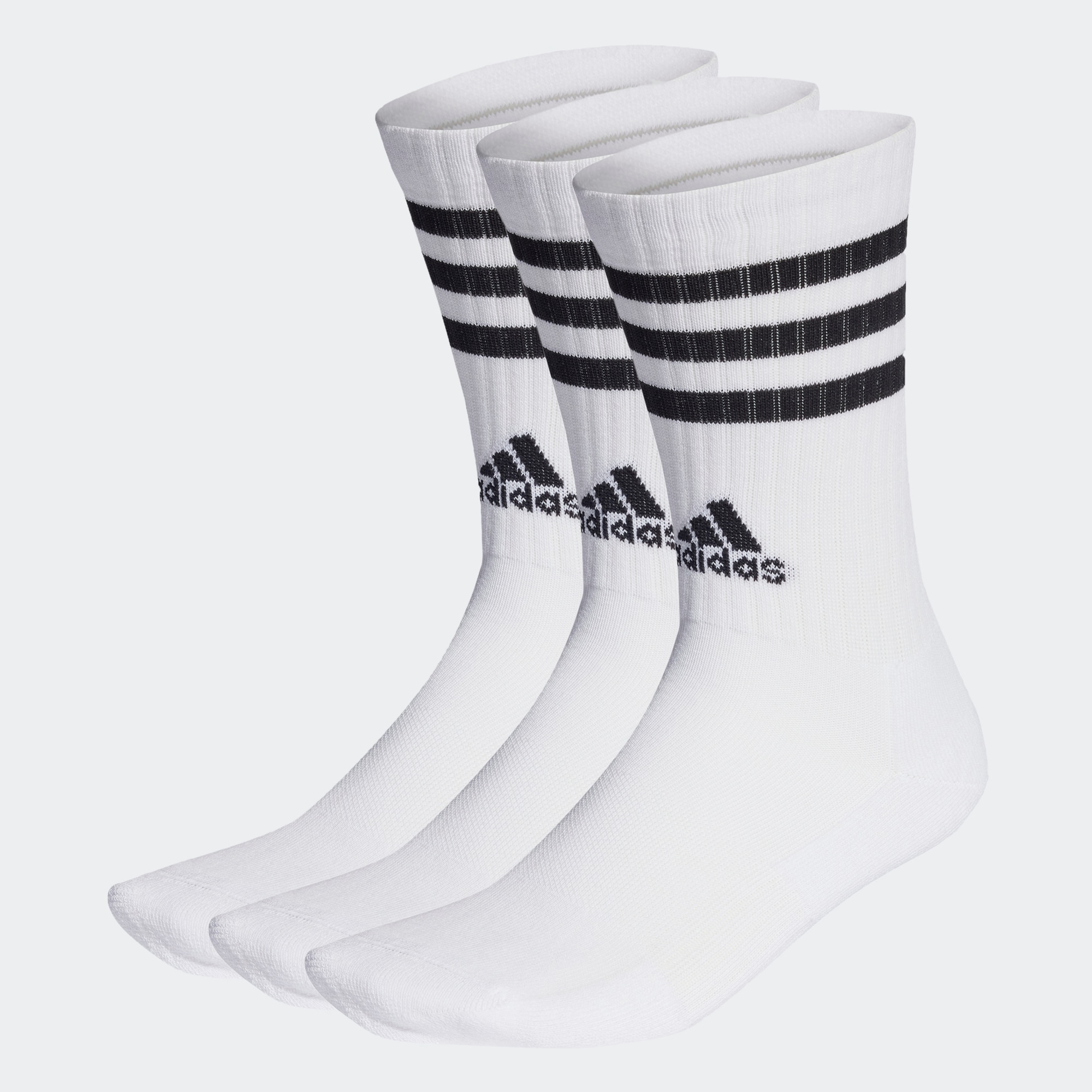 Носки  adidas 3-STRIPES CREW SOCKS черно-белые