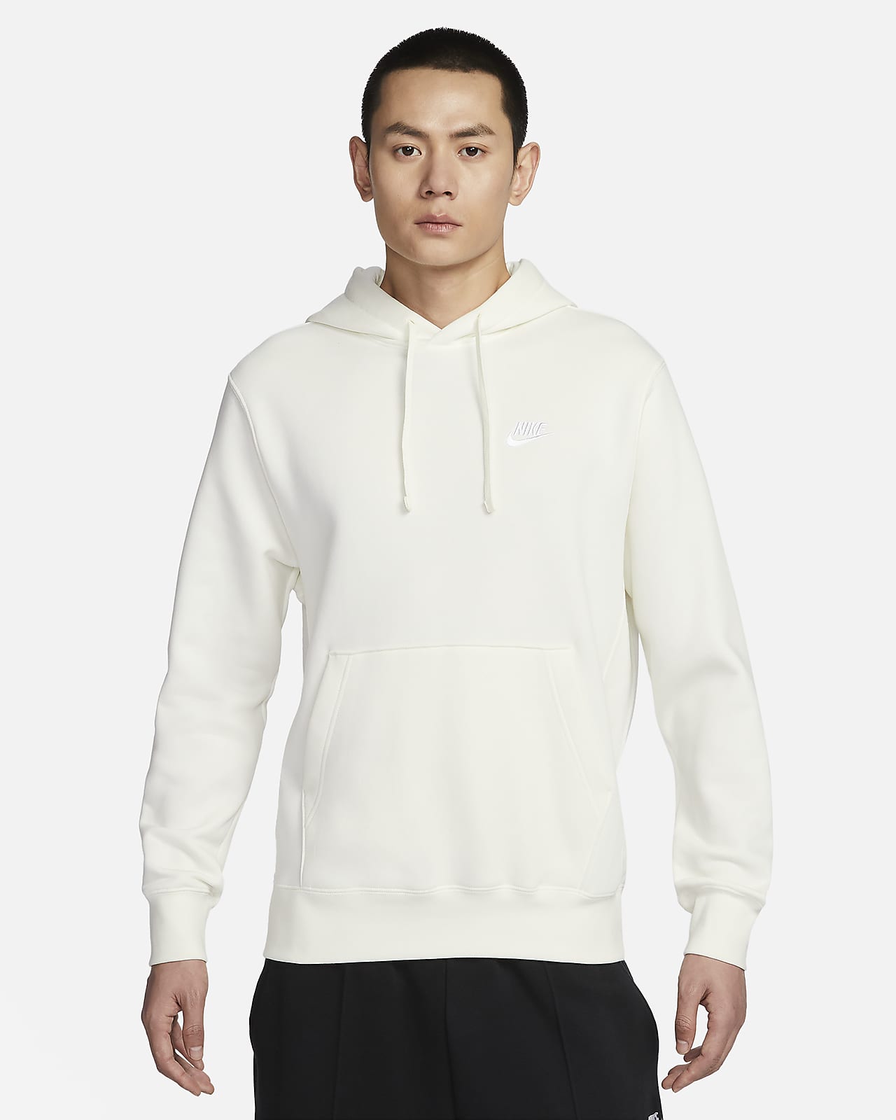 Мужская толстовка Nike Sportswear Club Fleece белая