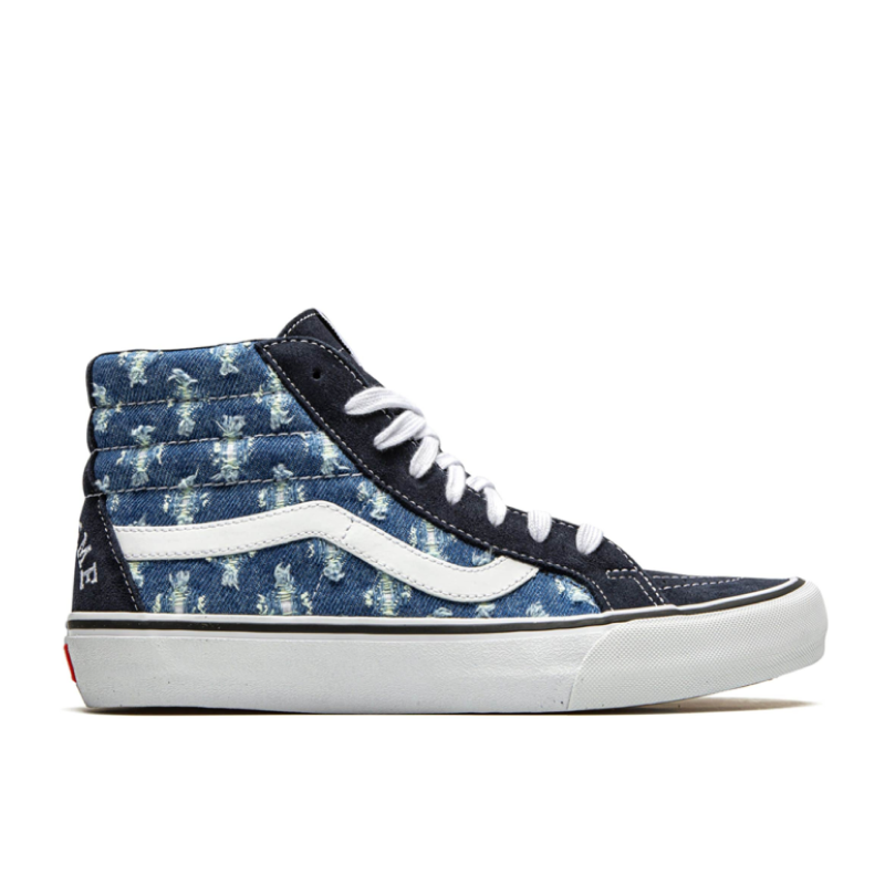 Кеды Vans Sk8-Hi x Supreme Hole Punch Denim Blue