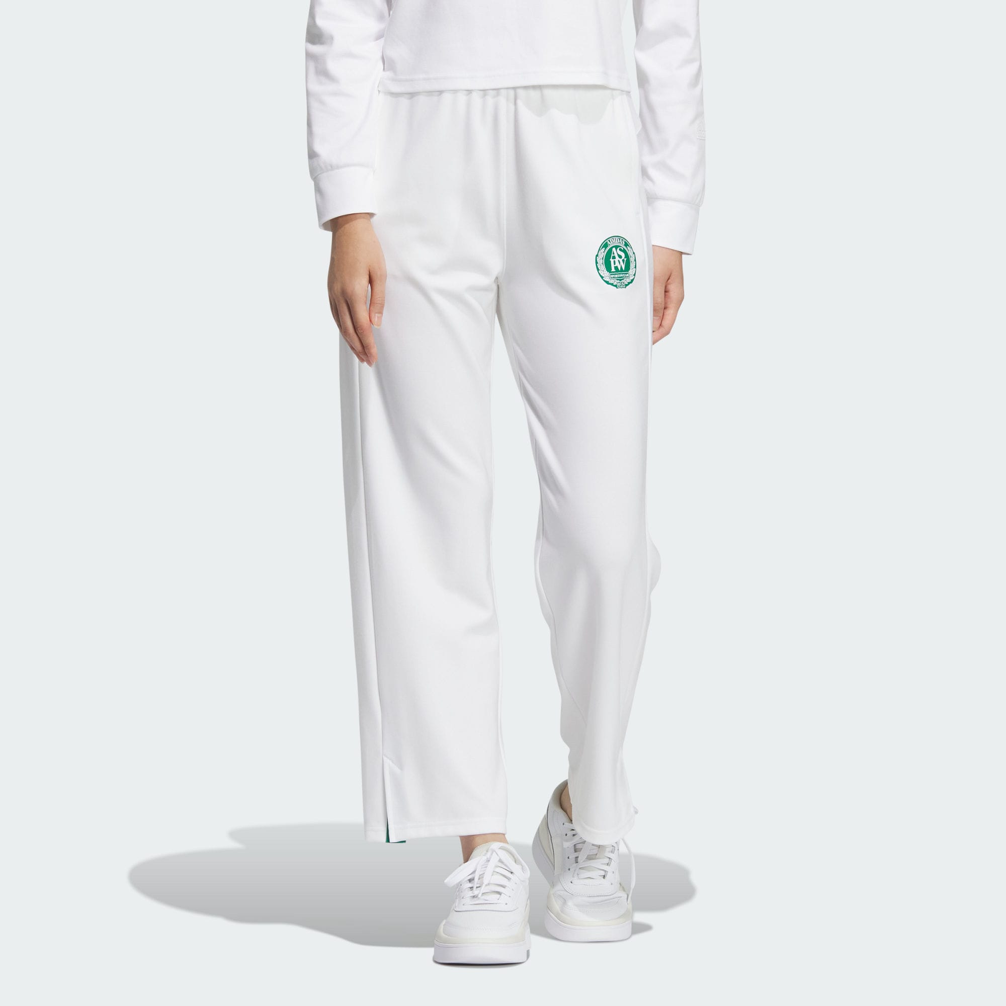 Женские брюки adidas VERBIAGE DOUBLEKNIT PANTS белые