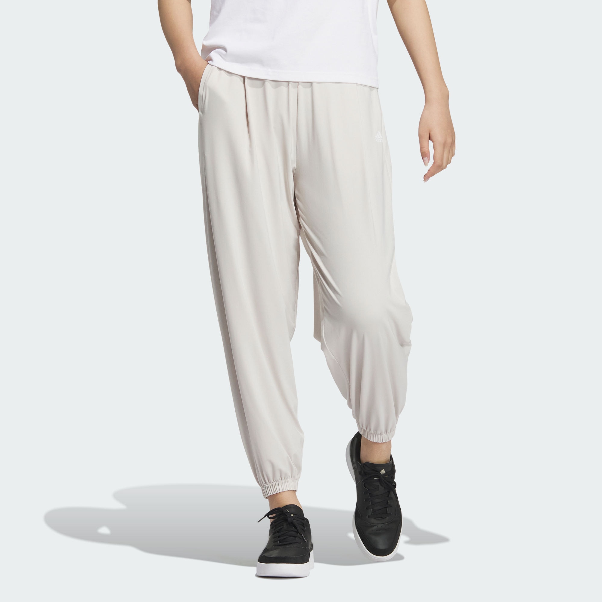 Женские брюки adidas KNIT UPF PANTS серые