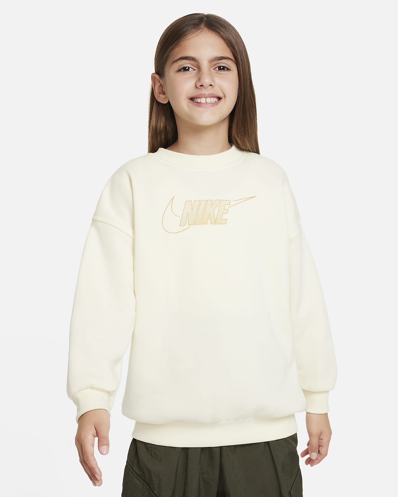 Детский свитшот Nike Sportswear Club Fleece золотой