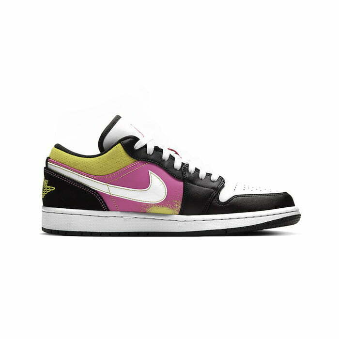 Кроссовки Nike Air Jordan 1 Low Black Active Fuchsia Cyber