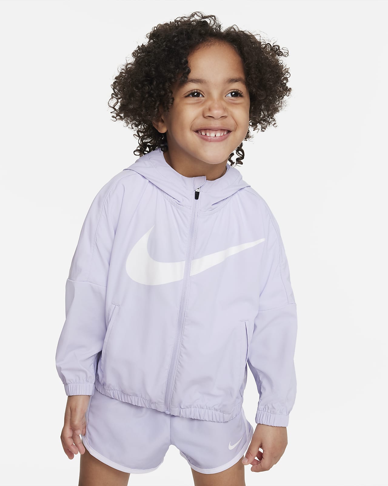 Детская куртка Nike Swoosh Windbreaker фиолетовая