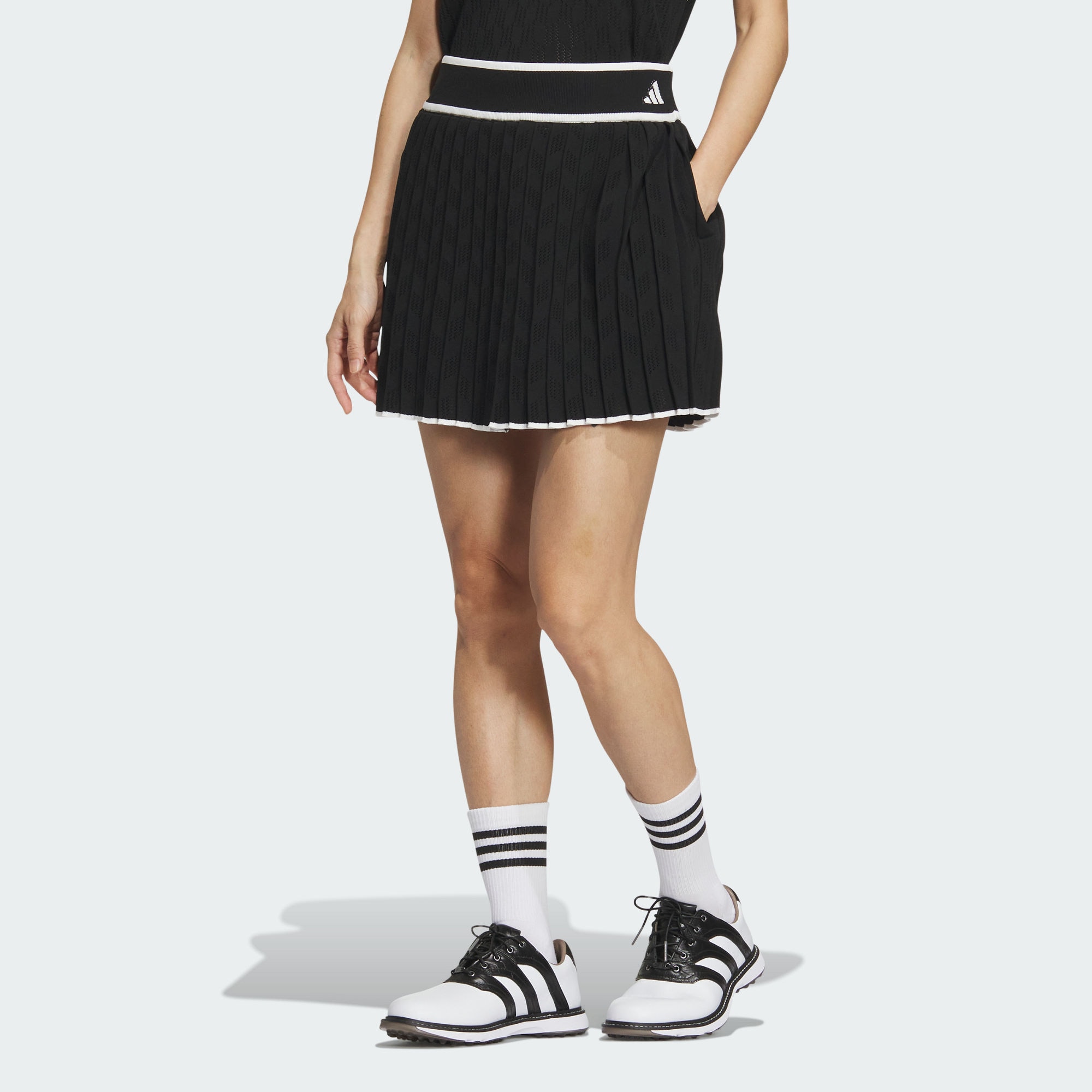 Женская юбка adidas PRIMEKNIT PLEATED SKIRT черная