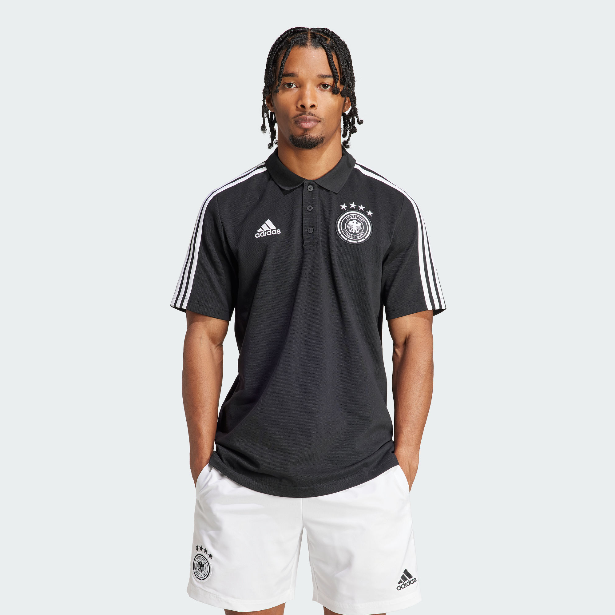 Мужская футболка adidas GERMANY DNA 3-STRIPES POLO SHIRT