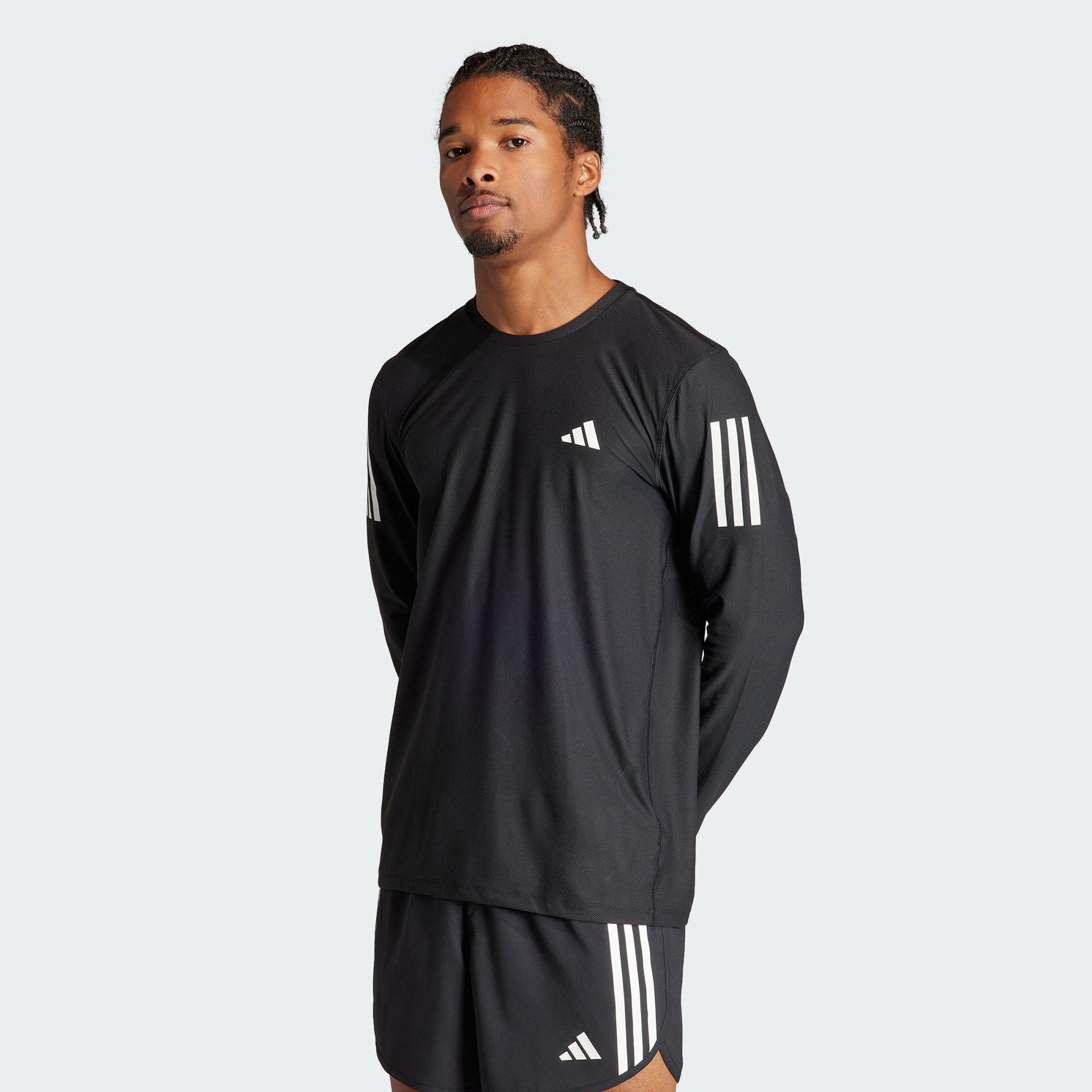 Мужская футболка adidas OWN THE RUN LONG SLEEVE TEE черная