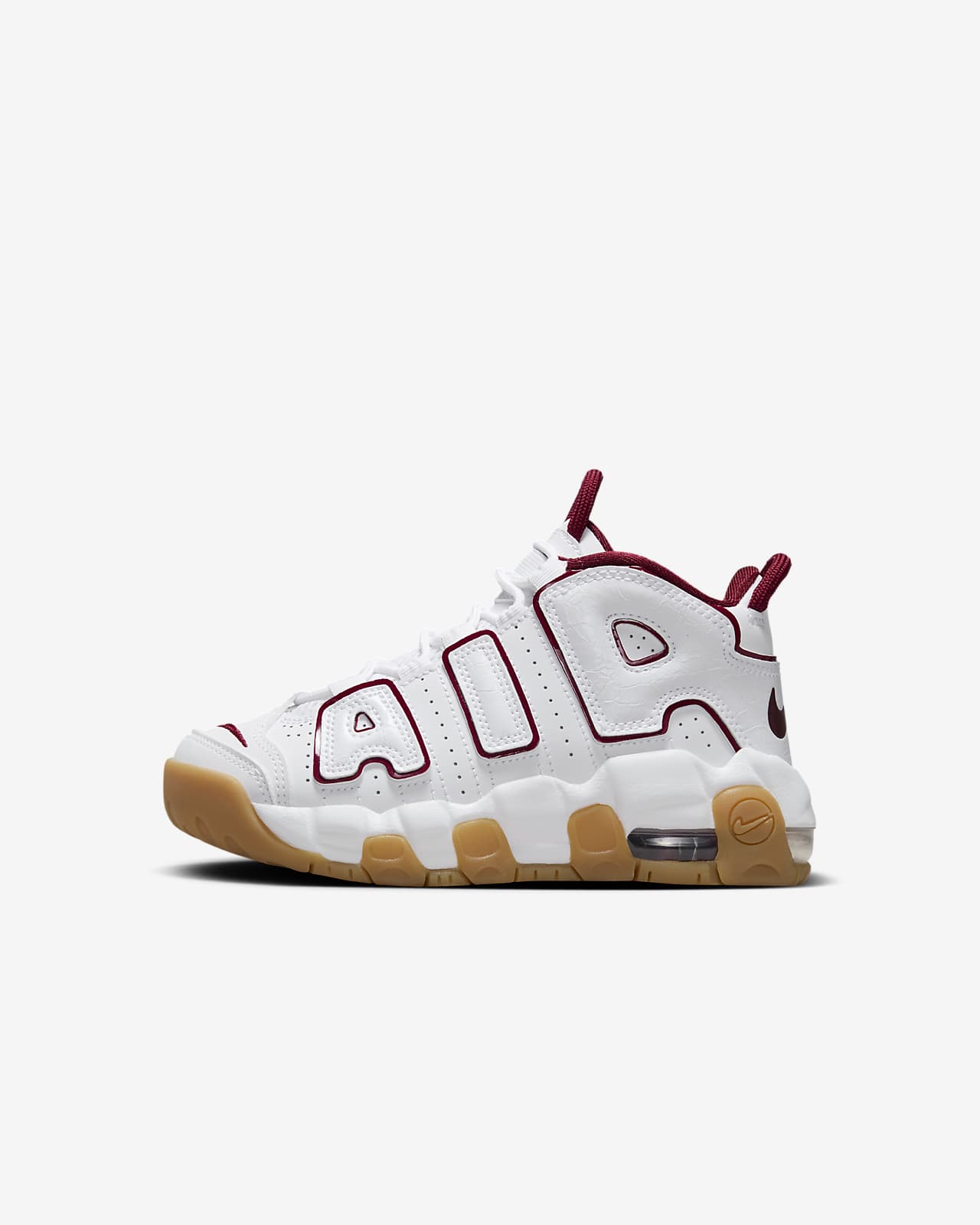 Детские кроссовки Nike Air More Uptempo (PS) белые