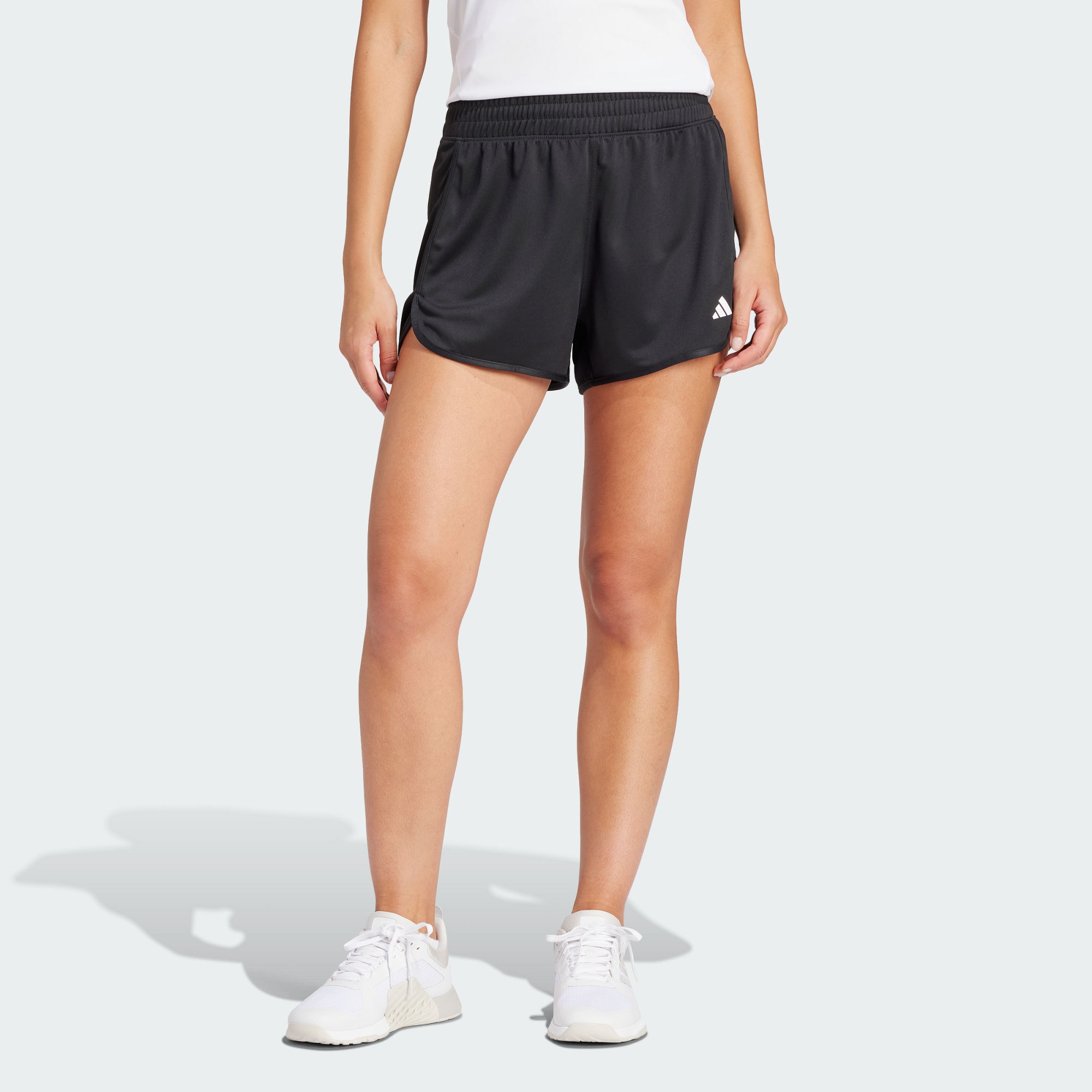 Женские шорты adidas PACER ESSENTIALS KNIT SHORTS черные