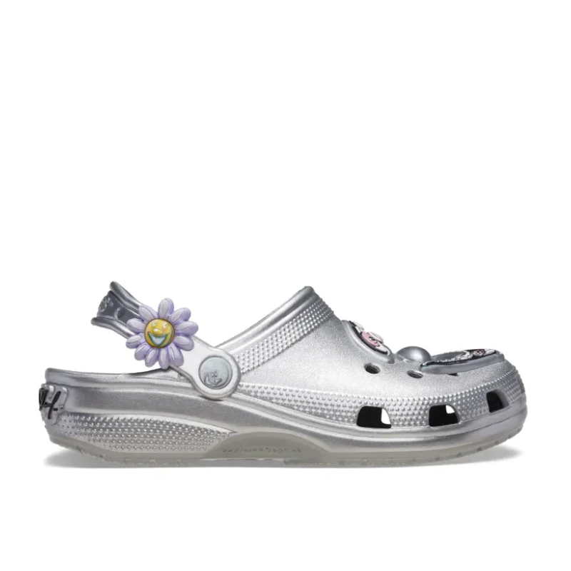 Crocs Classic Clog Silver x Kenny Scharf