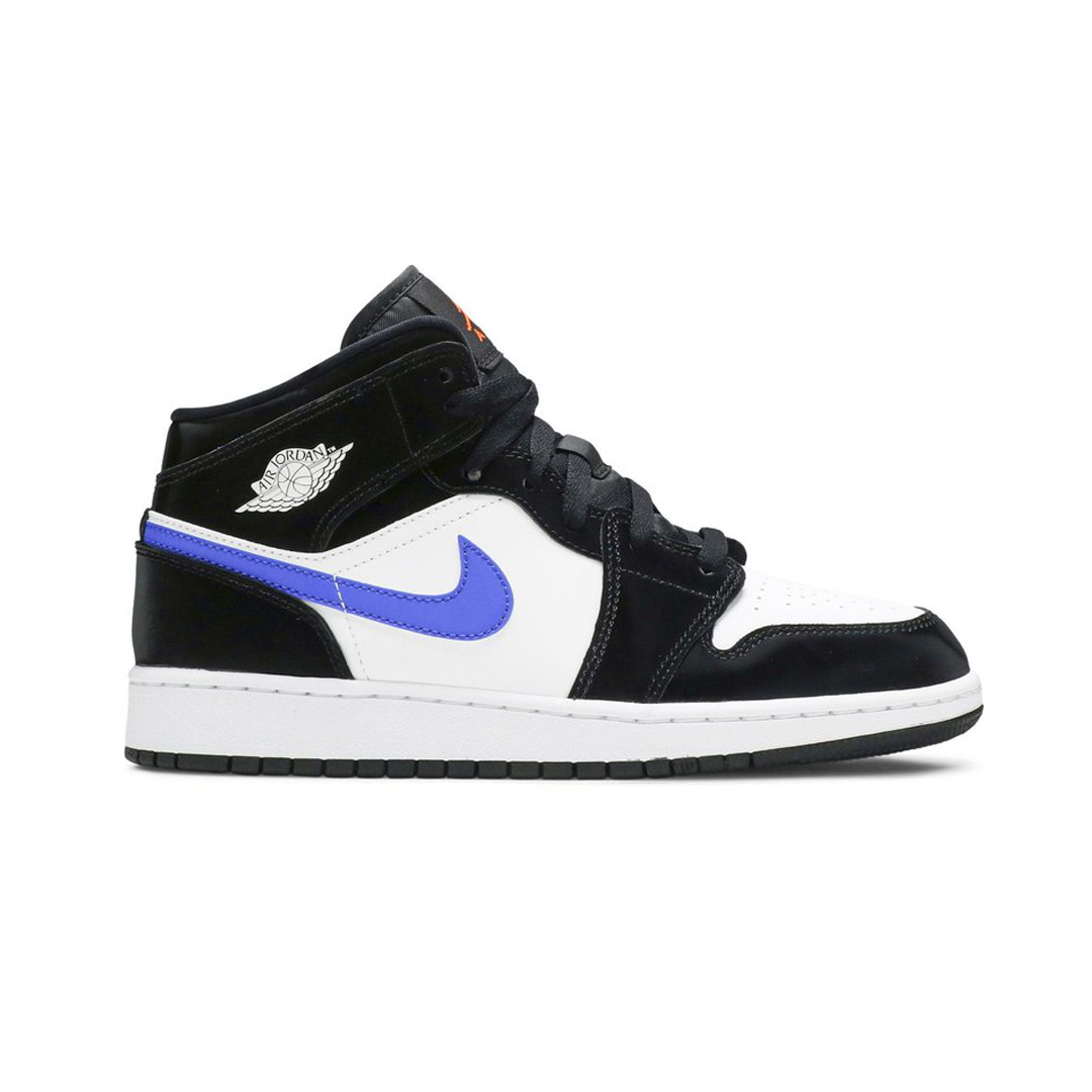 Кроссовки Nike Air Jordan 1 Mid GS Black Racer Blue White