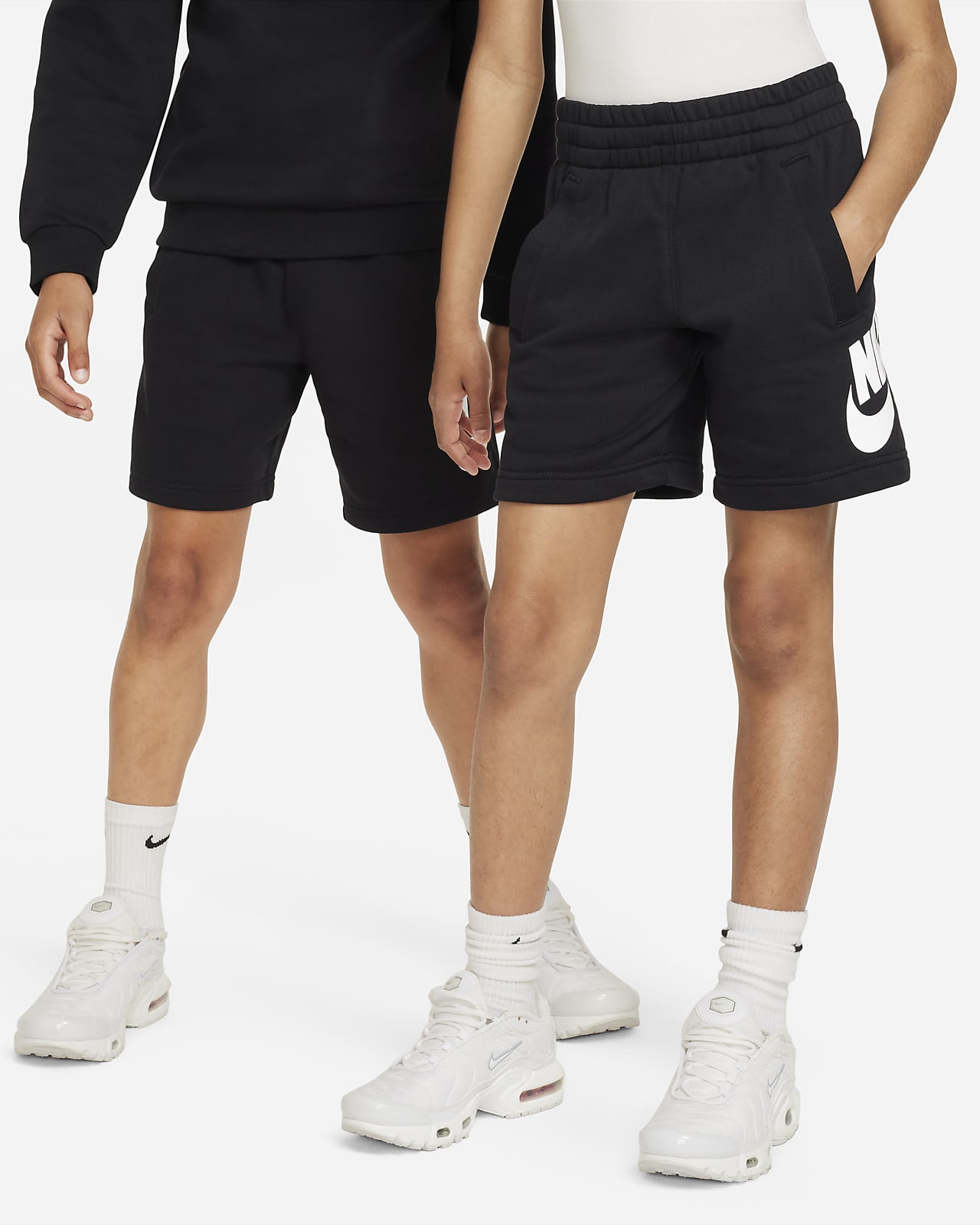 Детские шорты Nike Sportswear Club Fleece черные