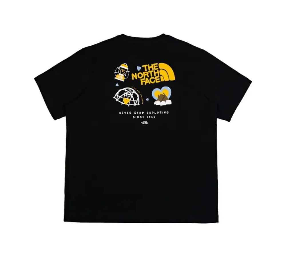 Футболка Мужская The North Face Graffiti Logo Printing T-shirt Black