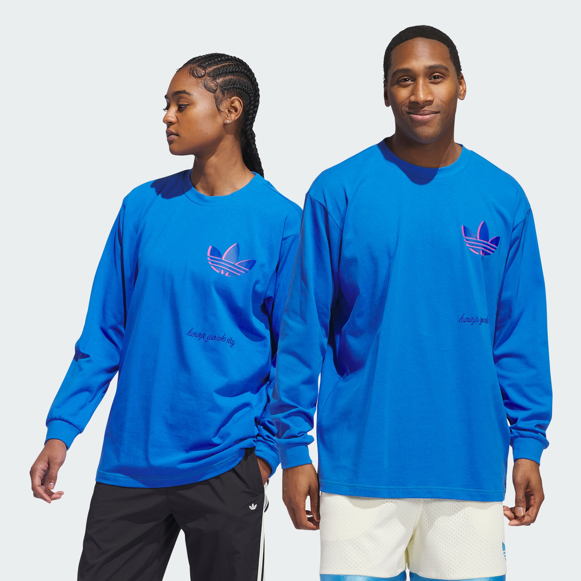 Свитшот adidas HOOP YORK CITY LONG SLEEVE