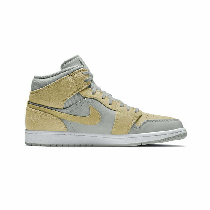 Кроссовки Nike Air Jordan 1 Mid Mixed Textures Yellow