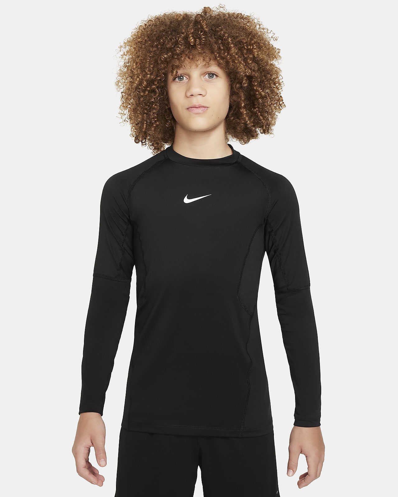 Детский топ Nike Pro черный