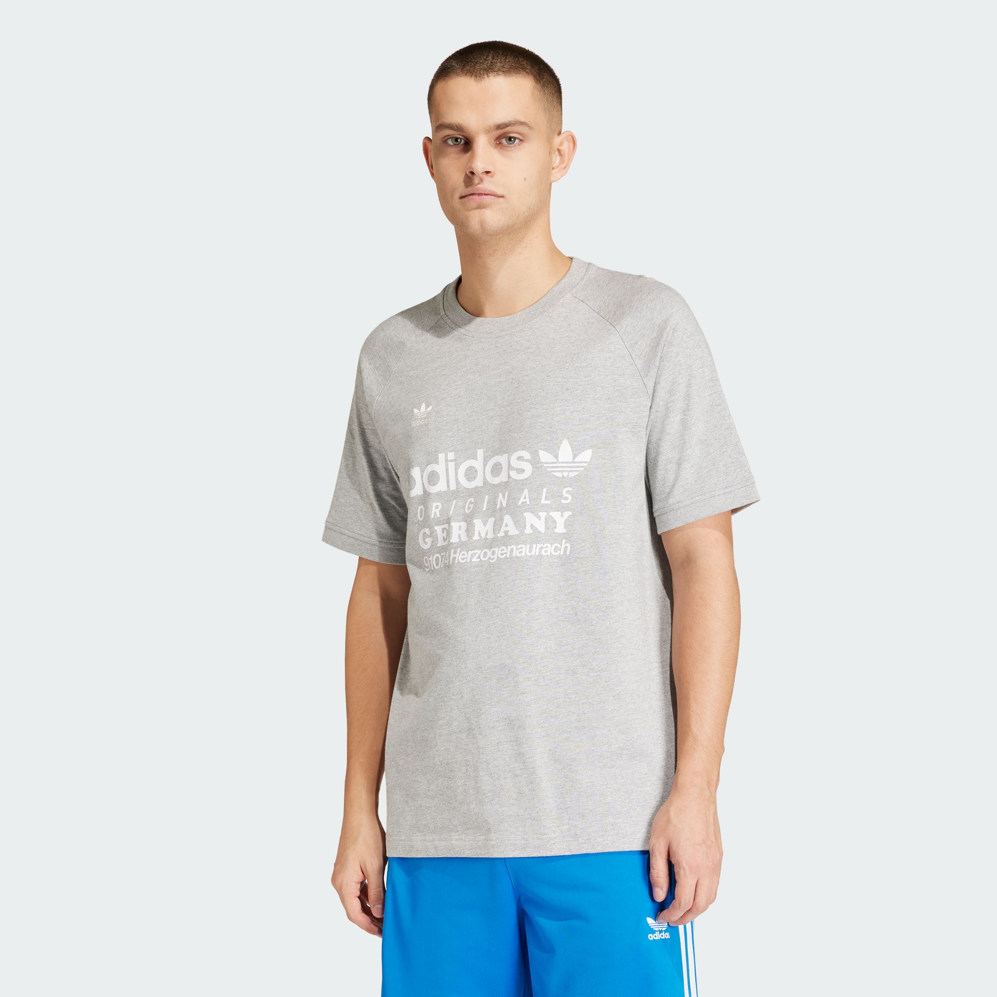 Мужская футболка adidas RETRO GRAPHIC T-SHIRT серая