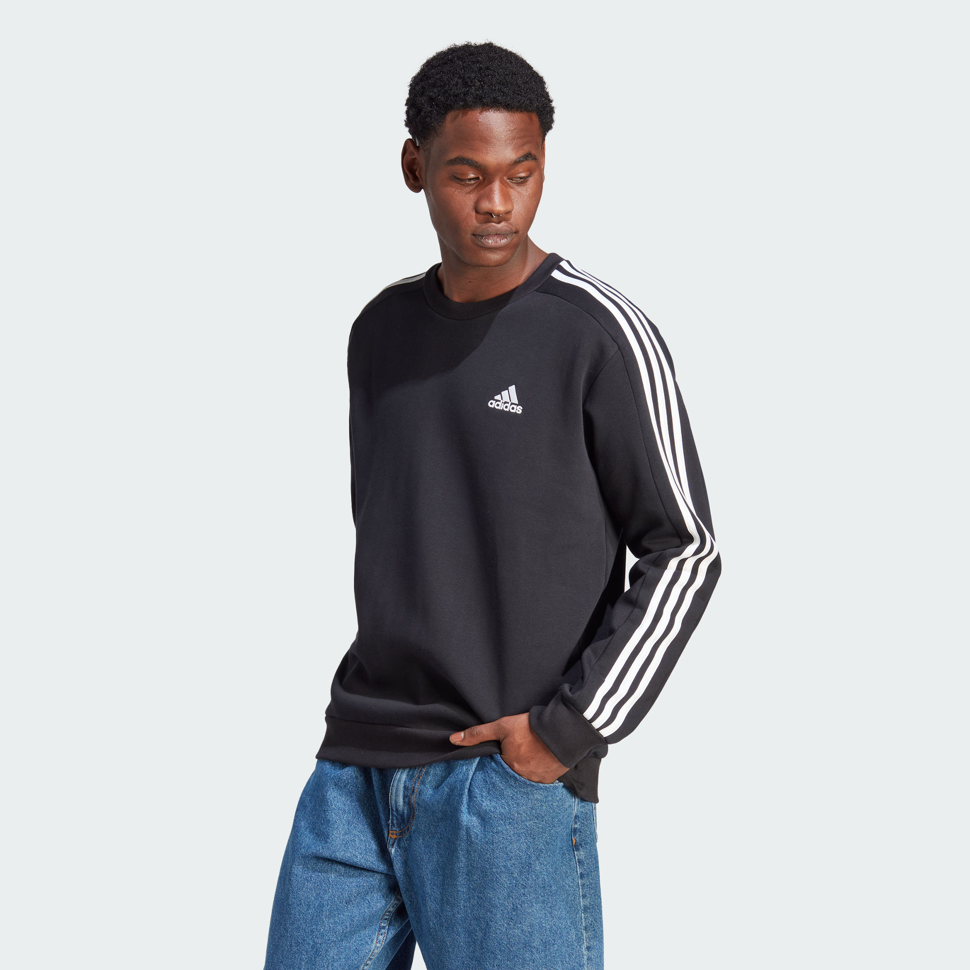 Мужская рубашка adidas ESSENTIALS FLEECE SWEATSHIRT