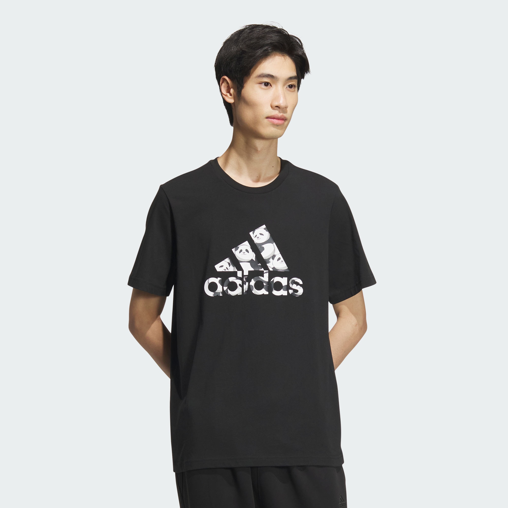 Мужская футболка adidas T-SHIRT черная