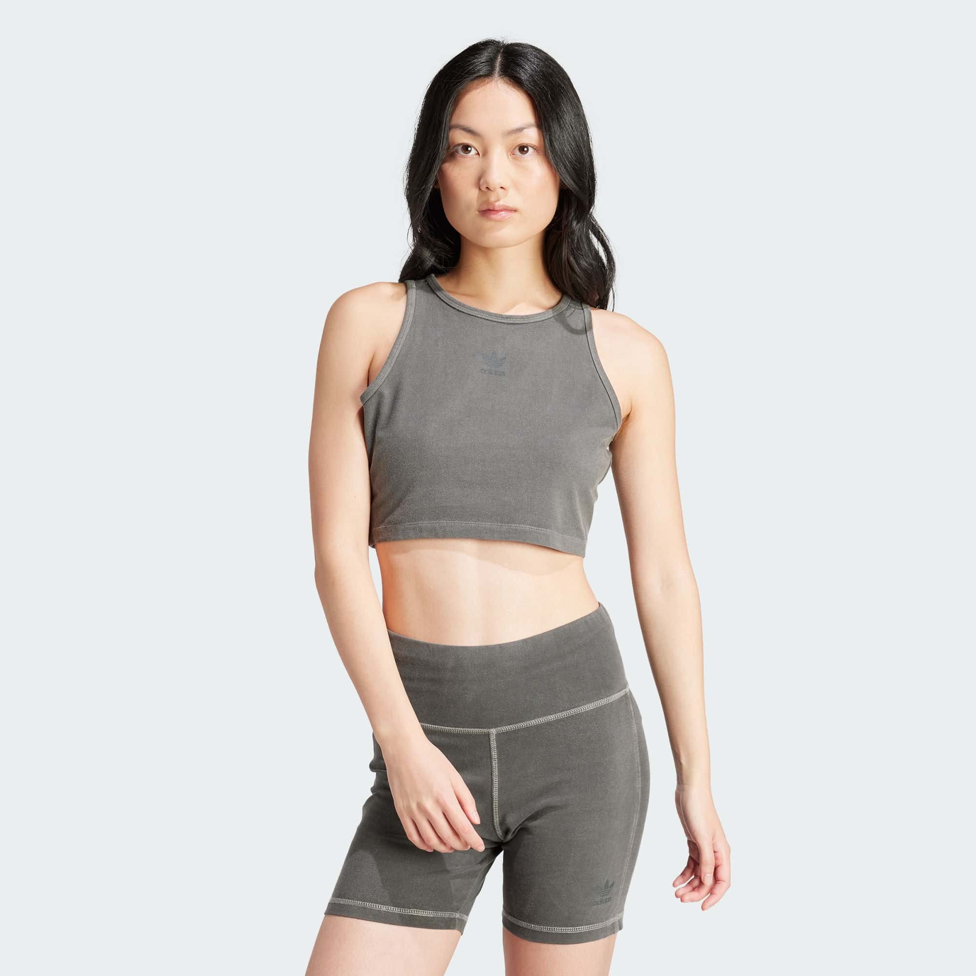 Женская майка adidas ESSENTIALS+ CROP TANK TOP