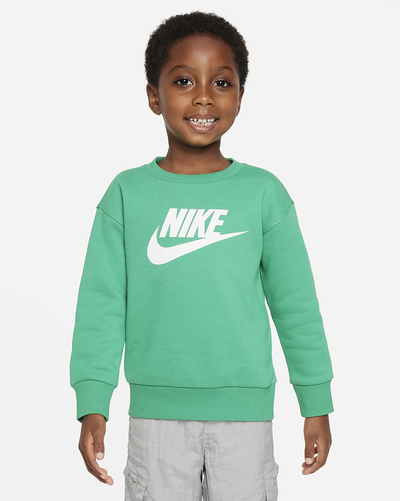 Детский топ Nike Sportswear Club Fleece зеленый