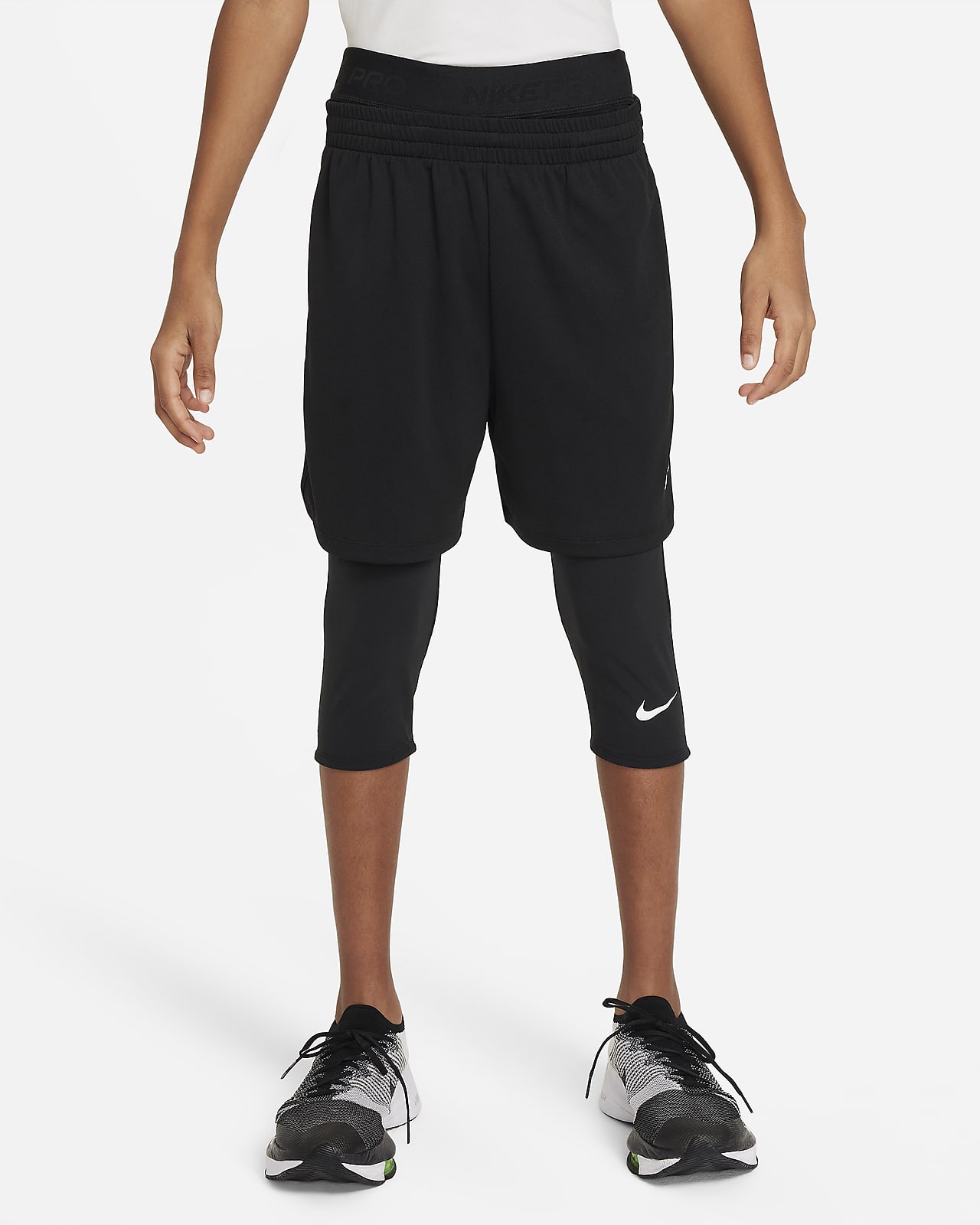 Детские леггинсы Nike Pro Dri-FIT черные