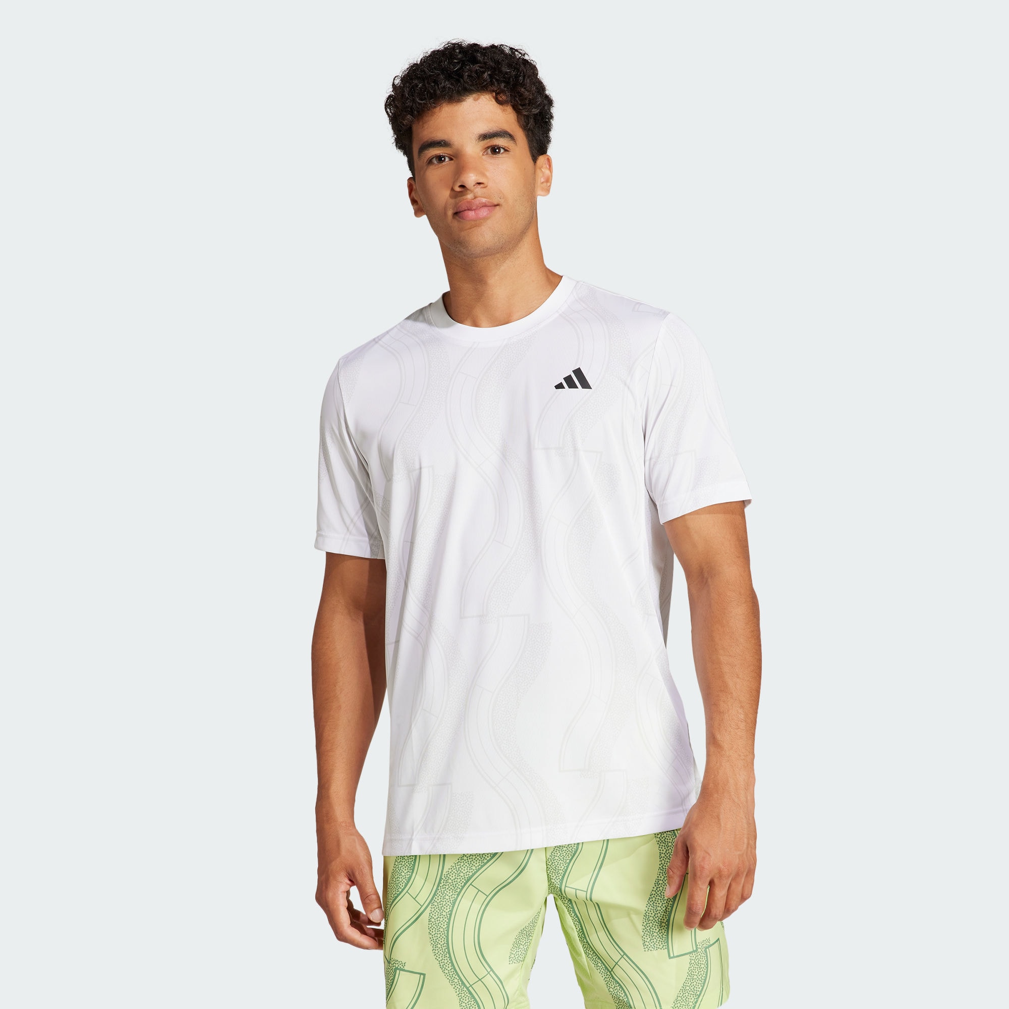 Мужская футболка adidas CLUB TENNIS GRAPHIC TEE серая