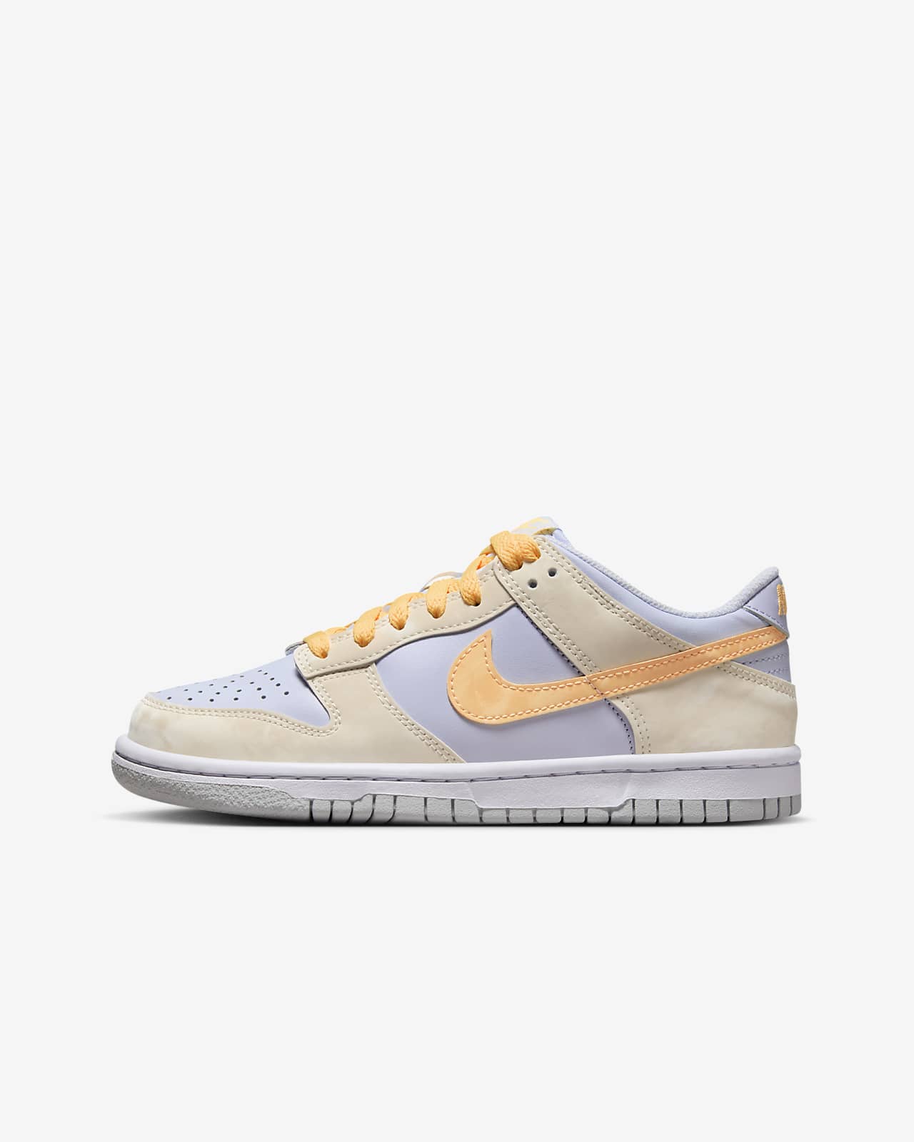 Детские кроссовки Nike Dunk Low (GS) белые