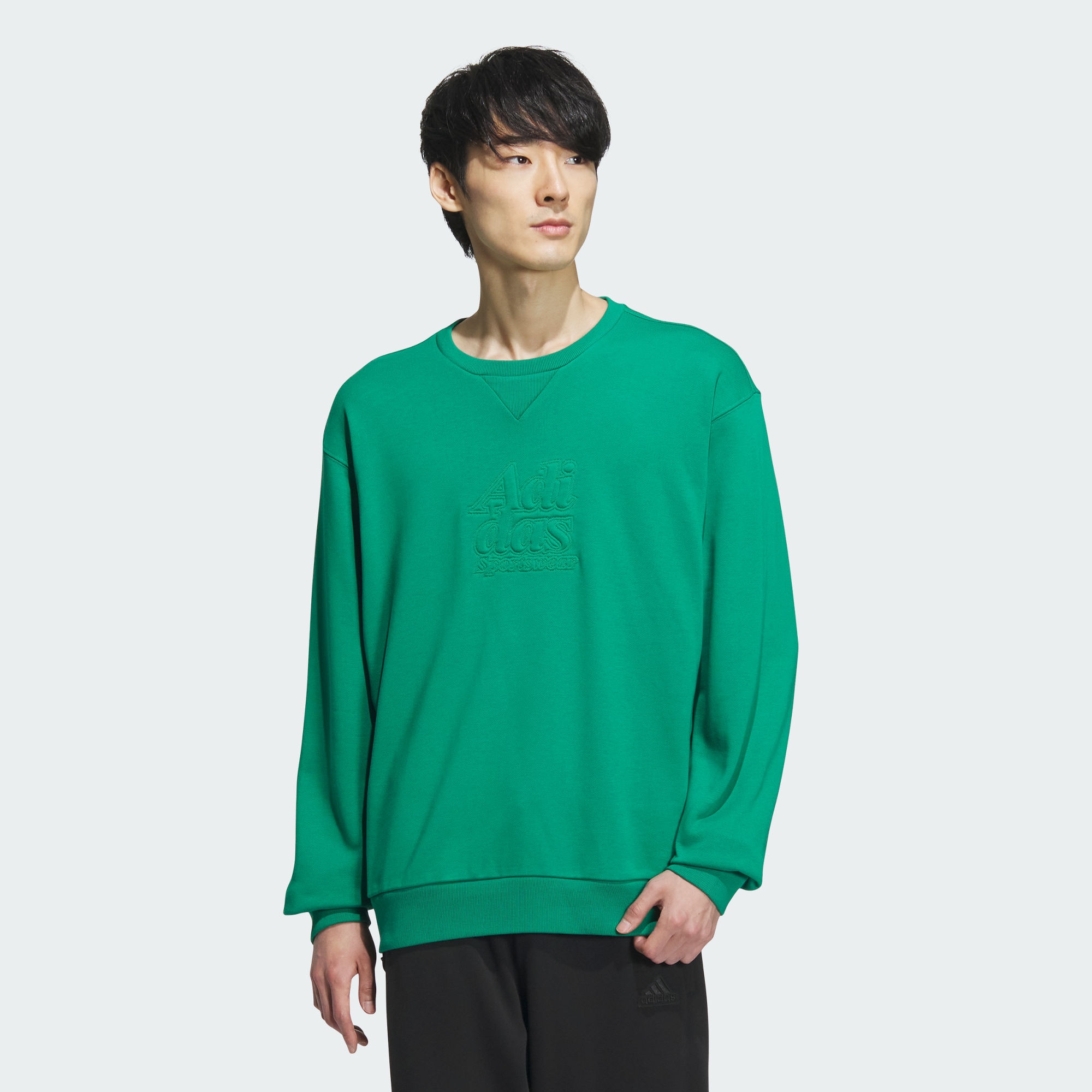 Мужской свитшот adidas GRAPHIC SWEATSHIRT зеленый