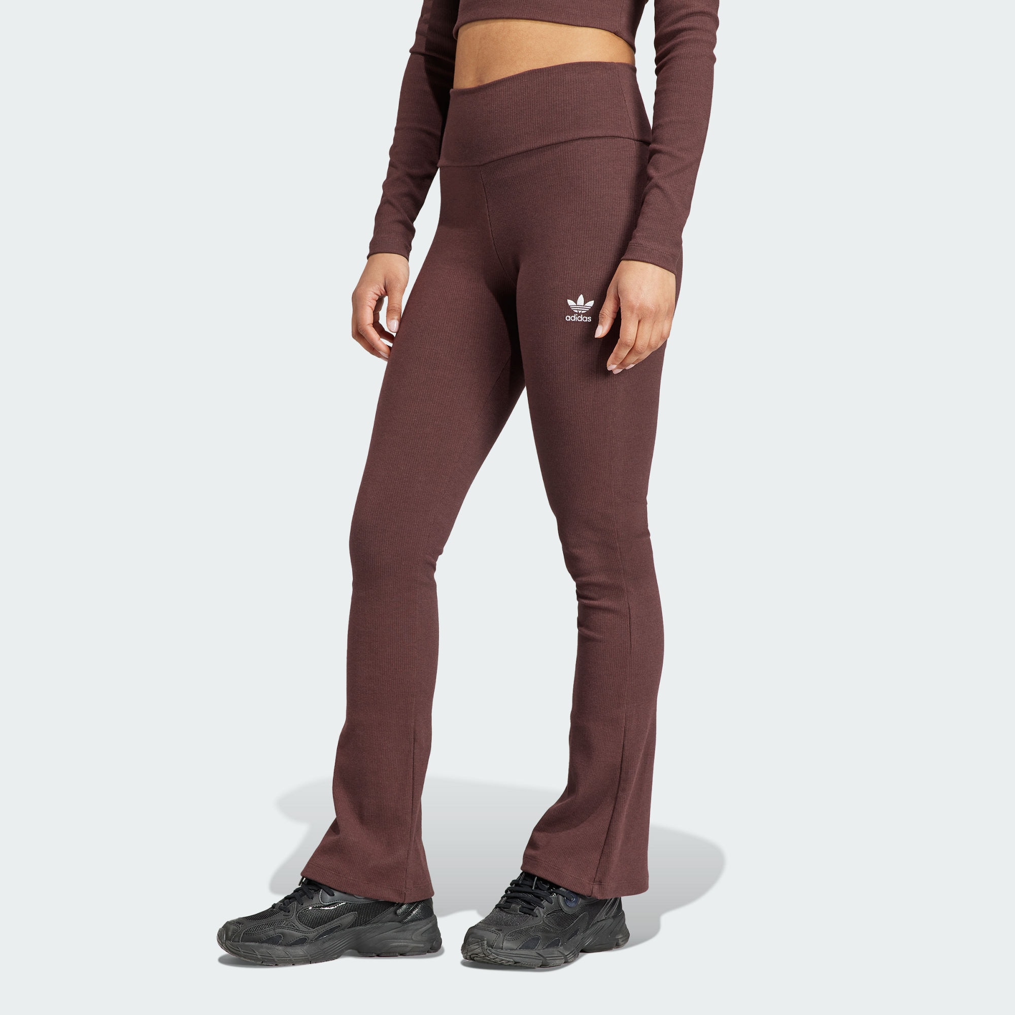 Женские брюки adidas ESSENTIALS RIB FLARED PANTS IJ5398