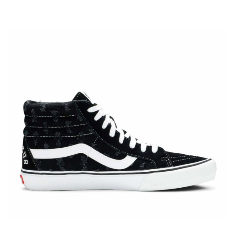 Кеды Vans Sk8-Hi Supreme Hole Punch Denim Black черно-белые